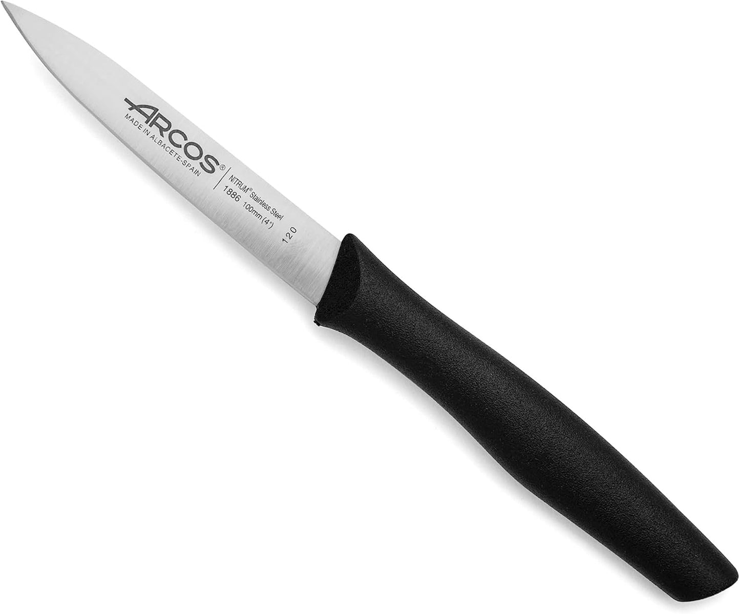 6-teiliges Schälmesser-Set, Nova Serie, 6 Stücke Schwarz