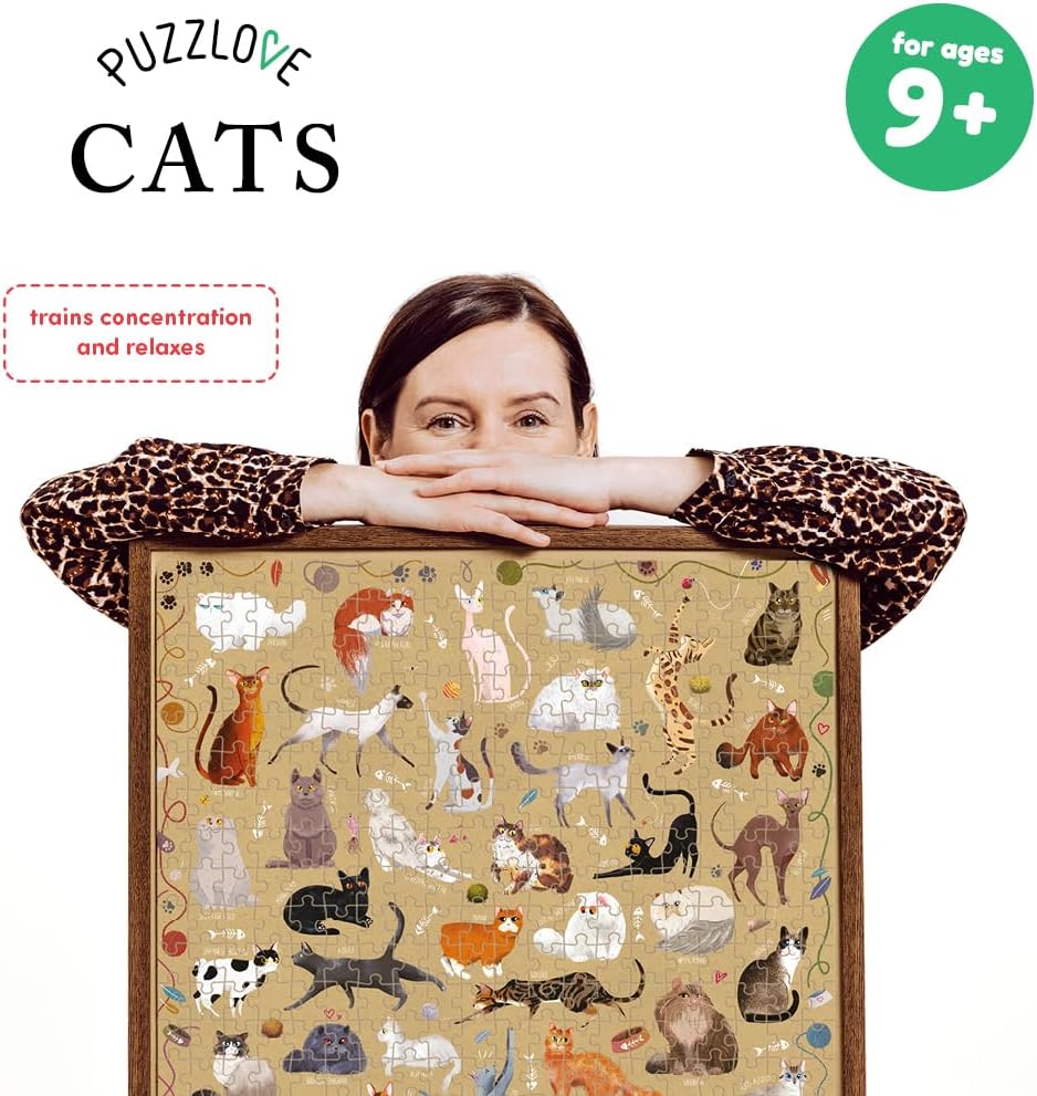 Puzzlove Katzenpuzzle für Kinder (500 Teile), Puzzlove Cats (500 pcs)