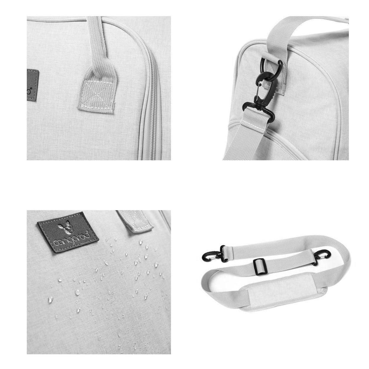 Wickeltasche Jossie, Grau