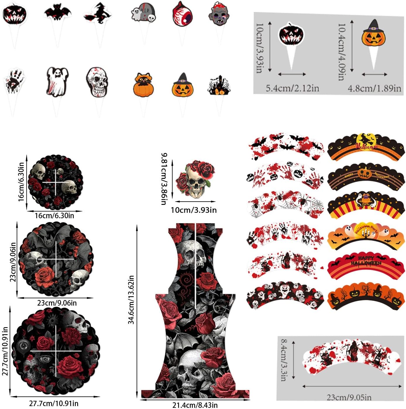 Halloween-Kuchenständer, Halloween