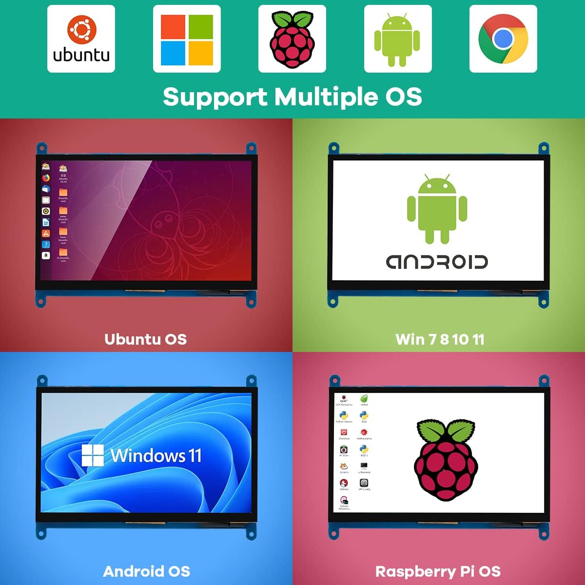 7 Zoll Touchscreen Display für Raspberry Pi, 7inch