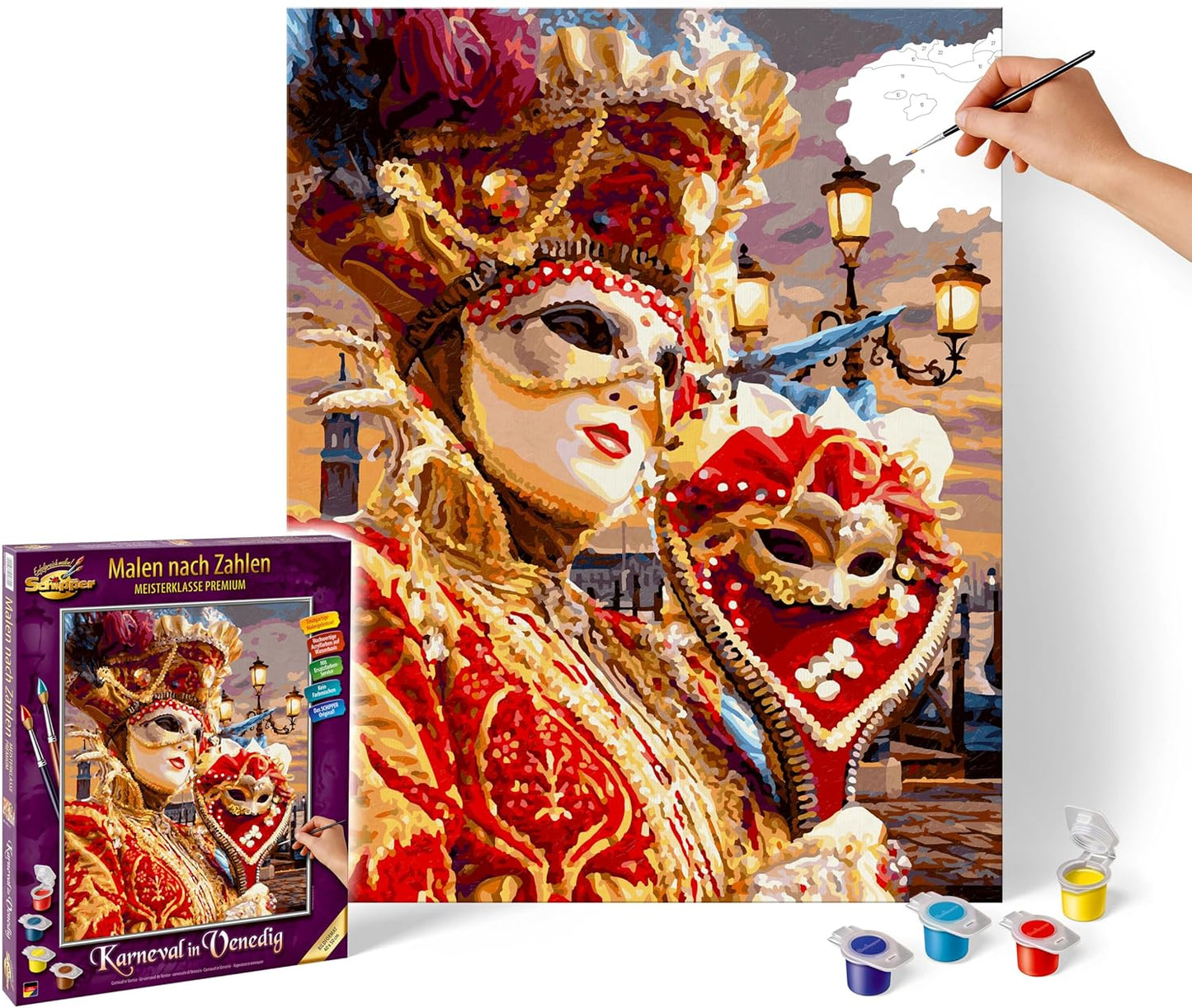 Malen nach Zahlen Karneval in Venedig