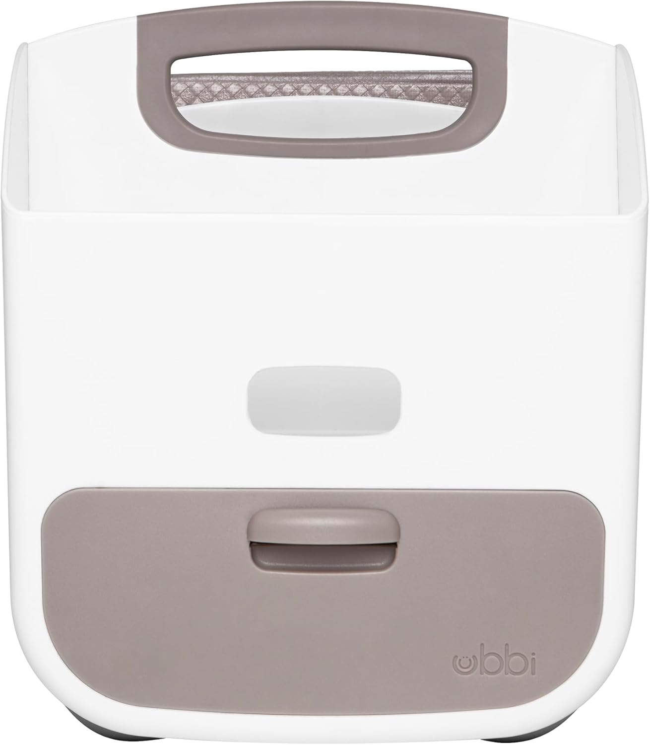 Nappy Caddy und Wickelunterlage, Taupe Nappy Caddy
