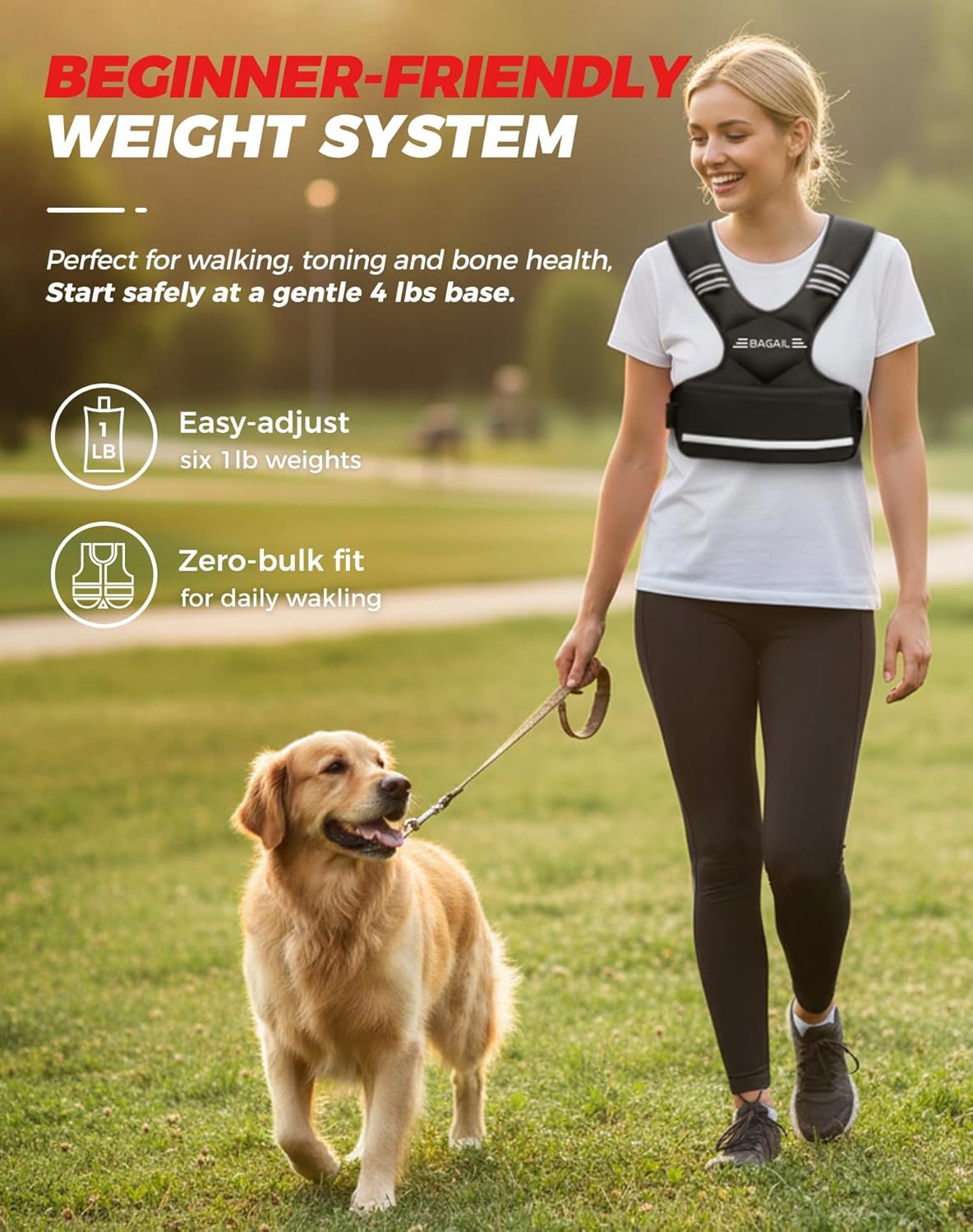 Einstellbare Gewichtsweste für Krafttraining, Rosa 1.8-4.5kg / 4-10lb