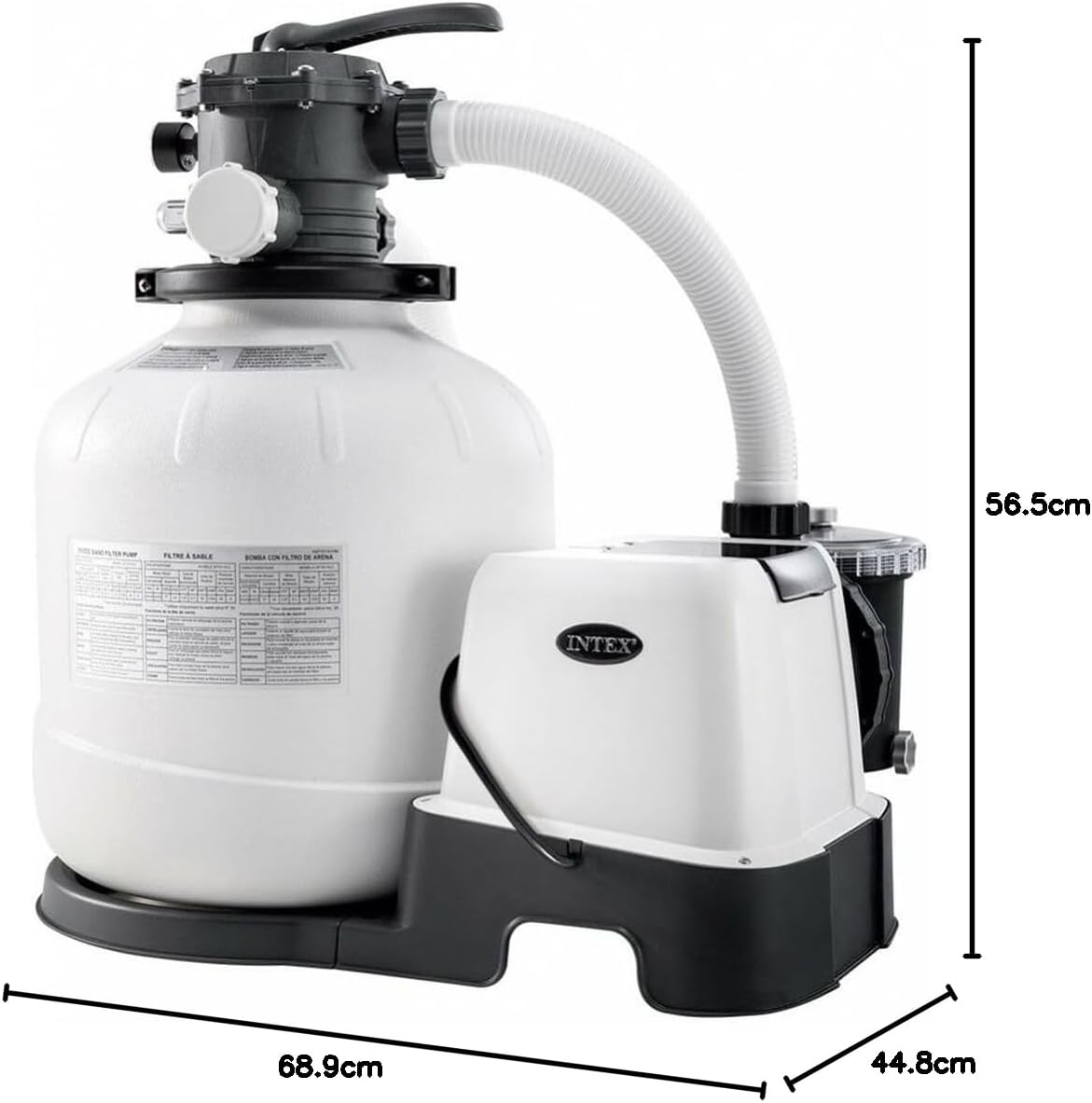 Sandfilteranlage, 8.000 l/h ; Single