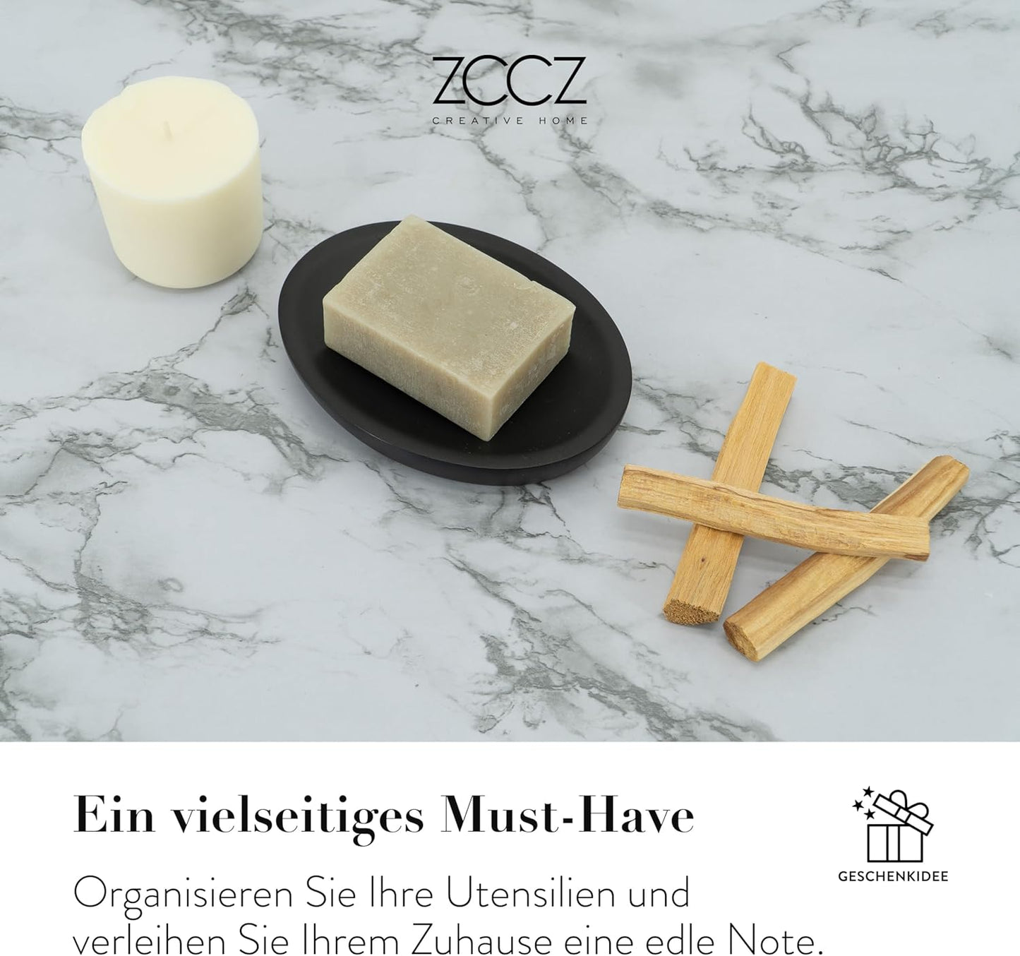4-teiliges Badezimmer-Accessoires-Set, Schwarz Dunkel