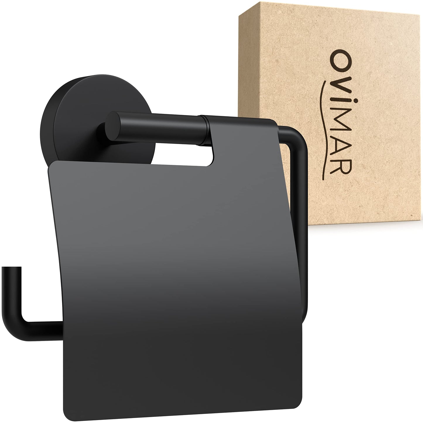 Toilettenpapierhalter Heroya, Zum Bohren Schwarz