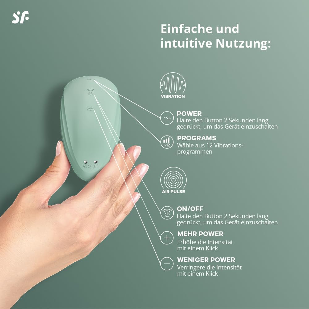 Pearl Diver Druckwellen-Vibrator & Air-Pulse, Mint Einheitsgrösse