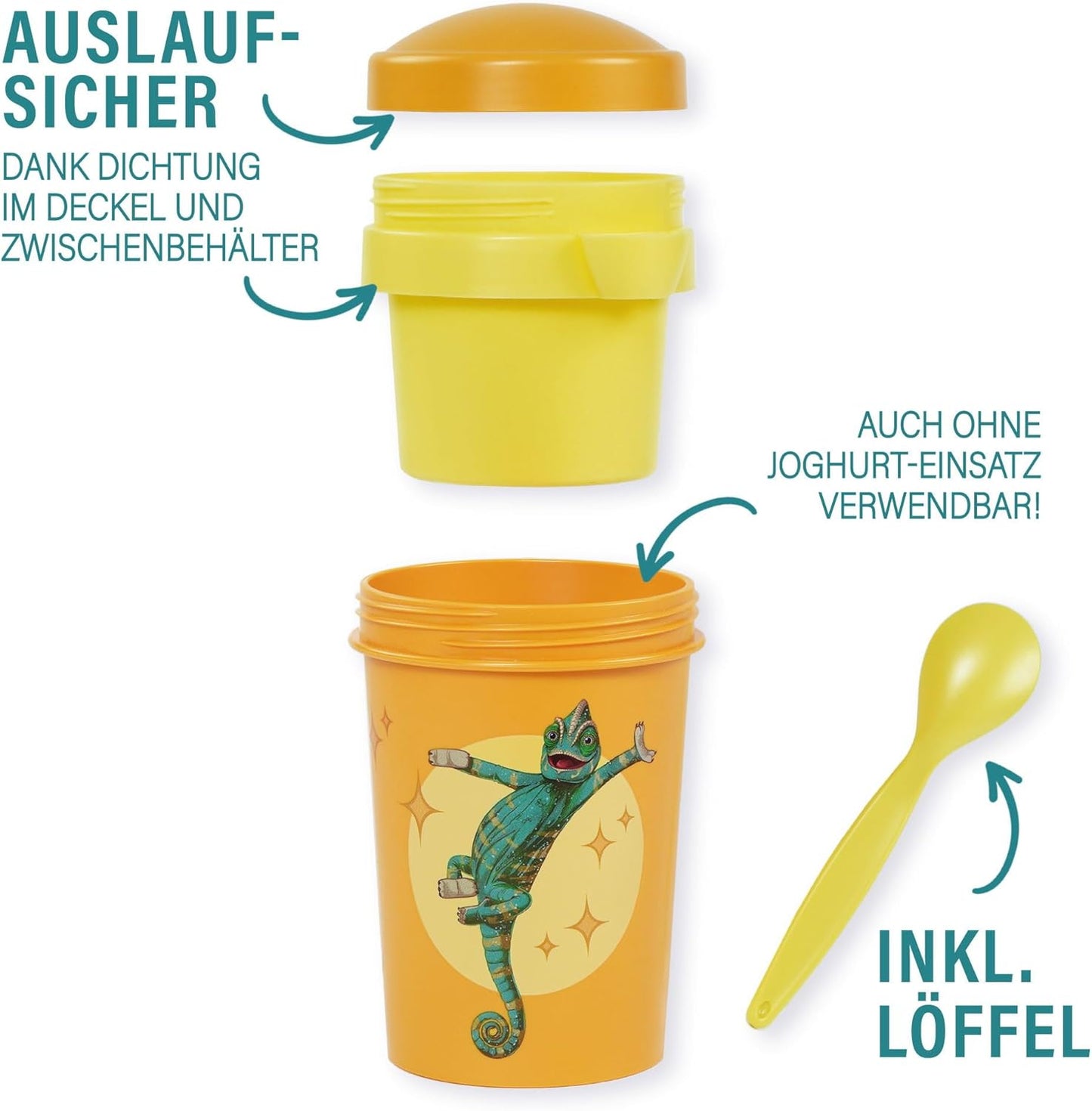 Müslibecher Die Schule der Magischen Tiere, Gelb