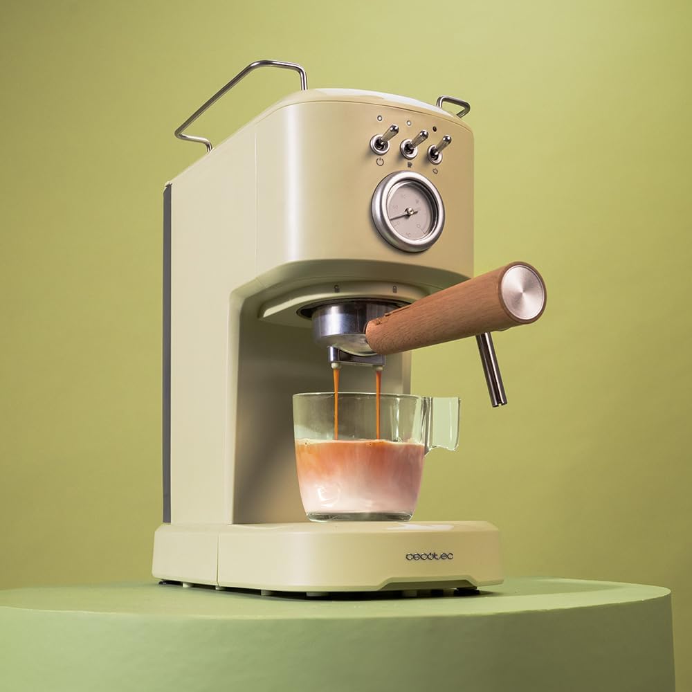 Espressomaschine Compact Power Espresso 20, Mit Manometer Grün