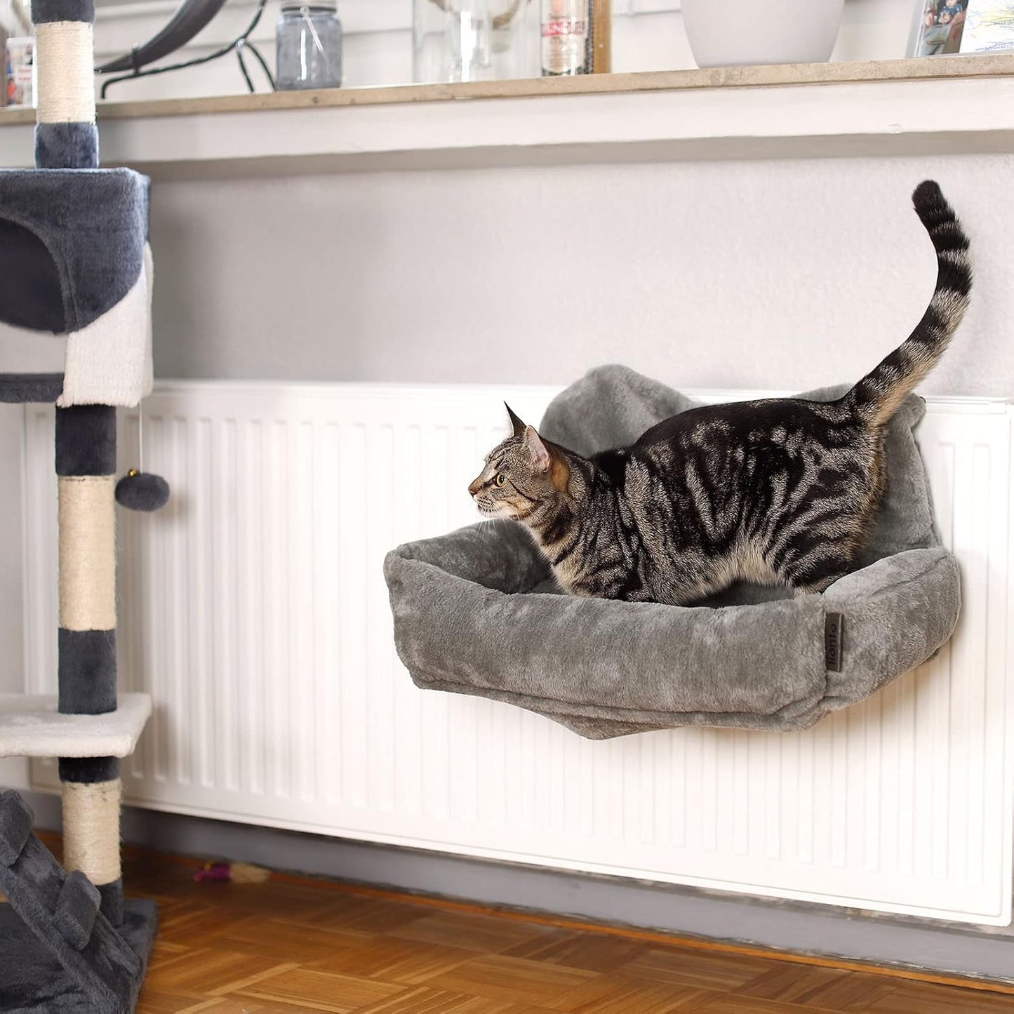 Katzenbett für Heizung, Dunkelgrau