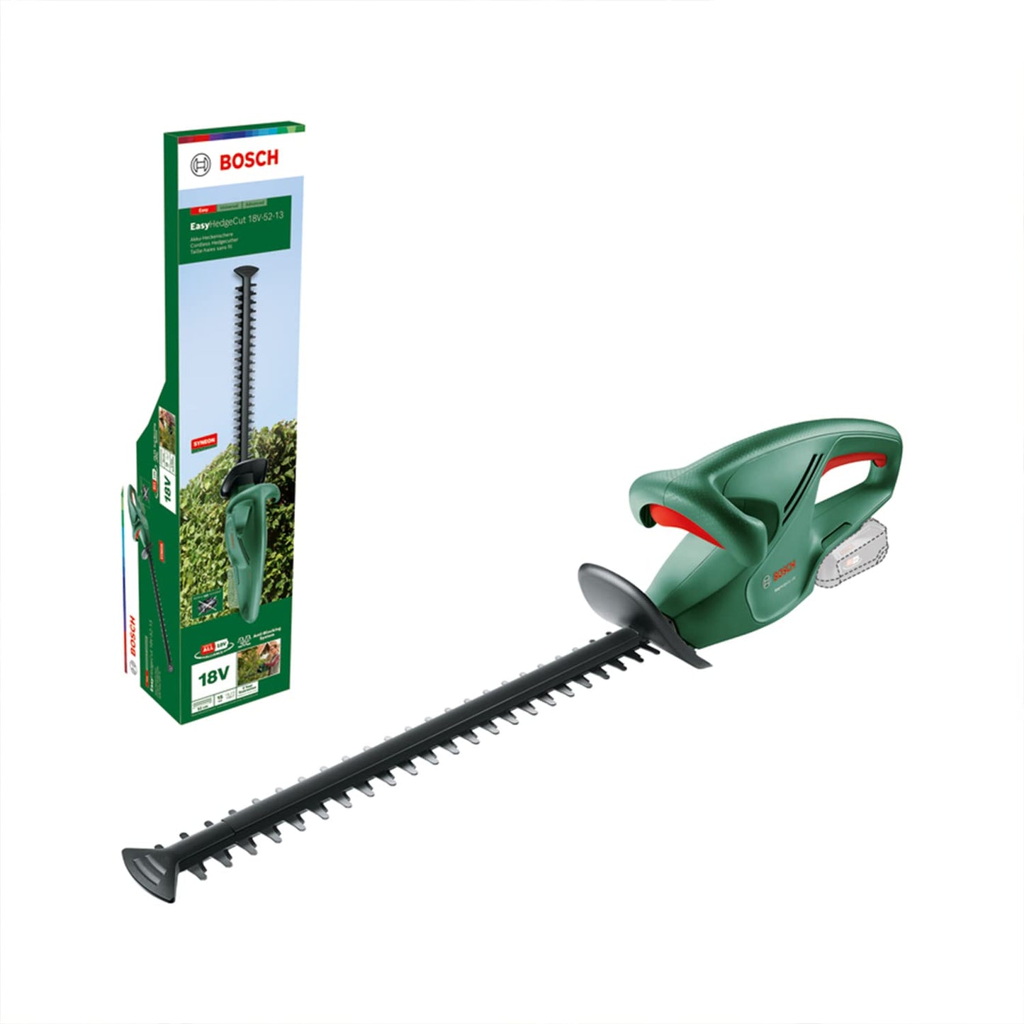 EasyHedgeCut 18V-52-13, Ohne Akku und Ladegerät 52 cm Messerlänge Ohne Akku und Ladegerät