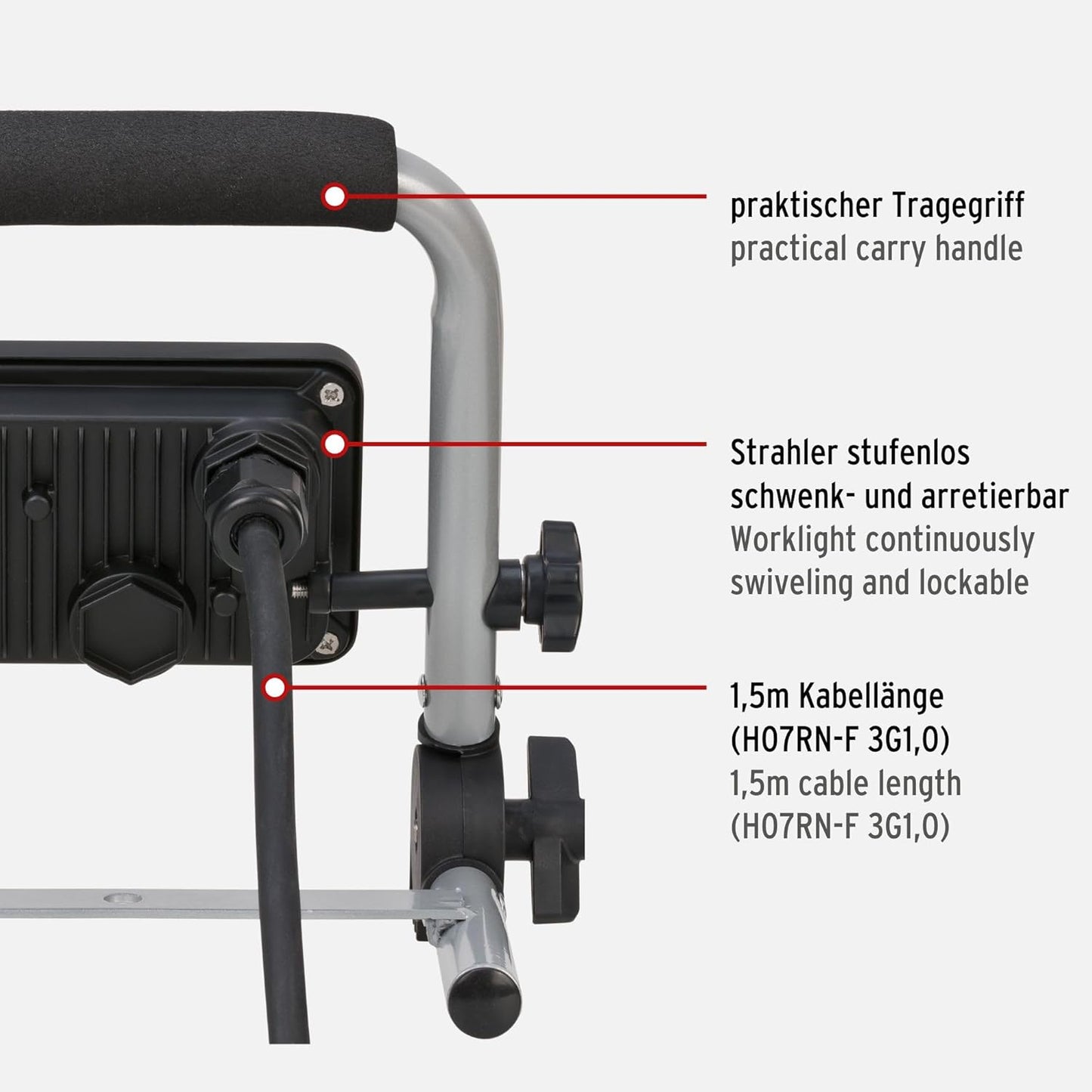 LED Baustrahler EL 750 M, 10W/900lm