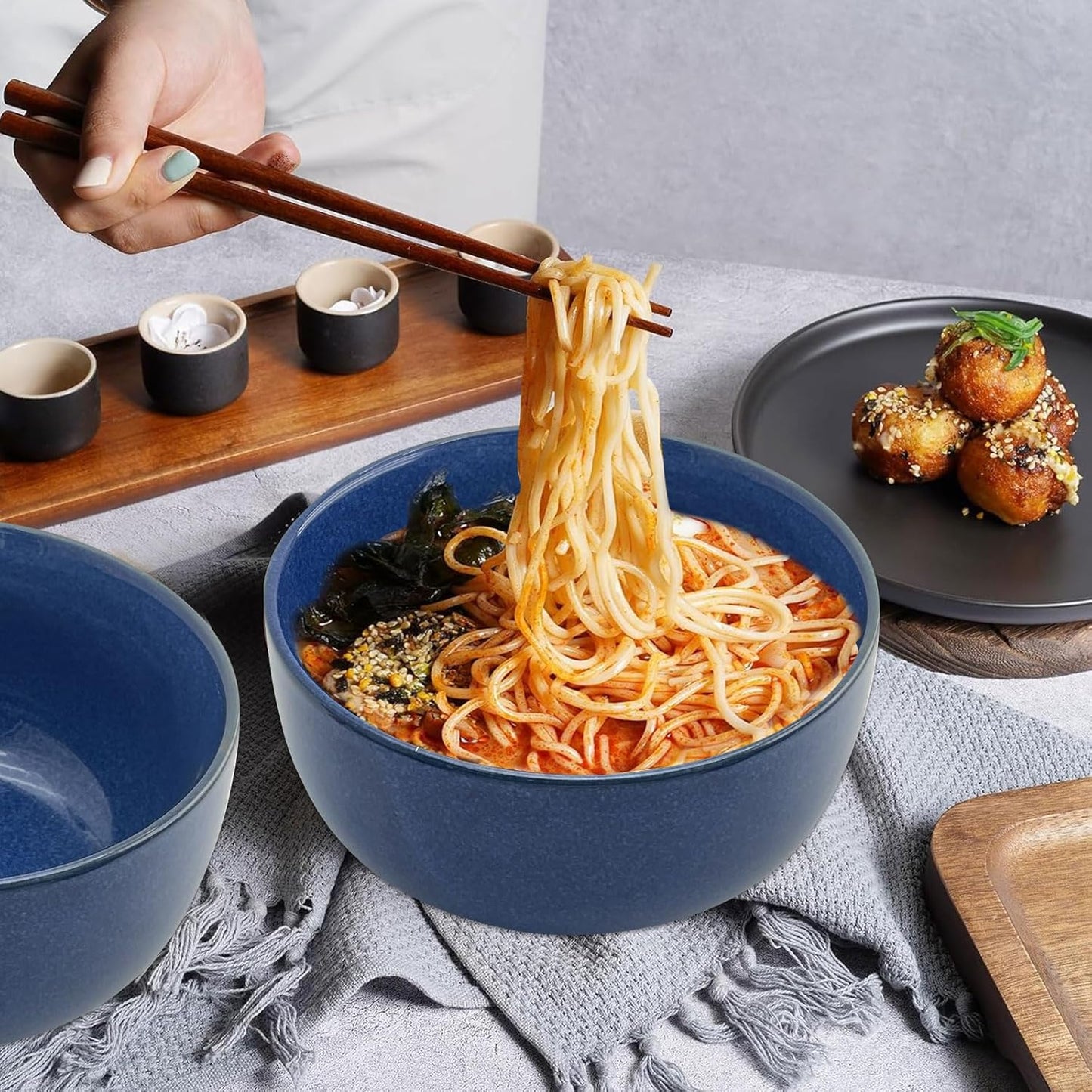 2er-Set Ramen-Schüsseln, Glasur.