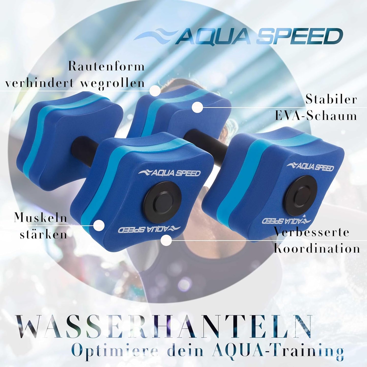 Wasserhanteln für Aquafitness-Training