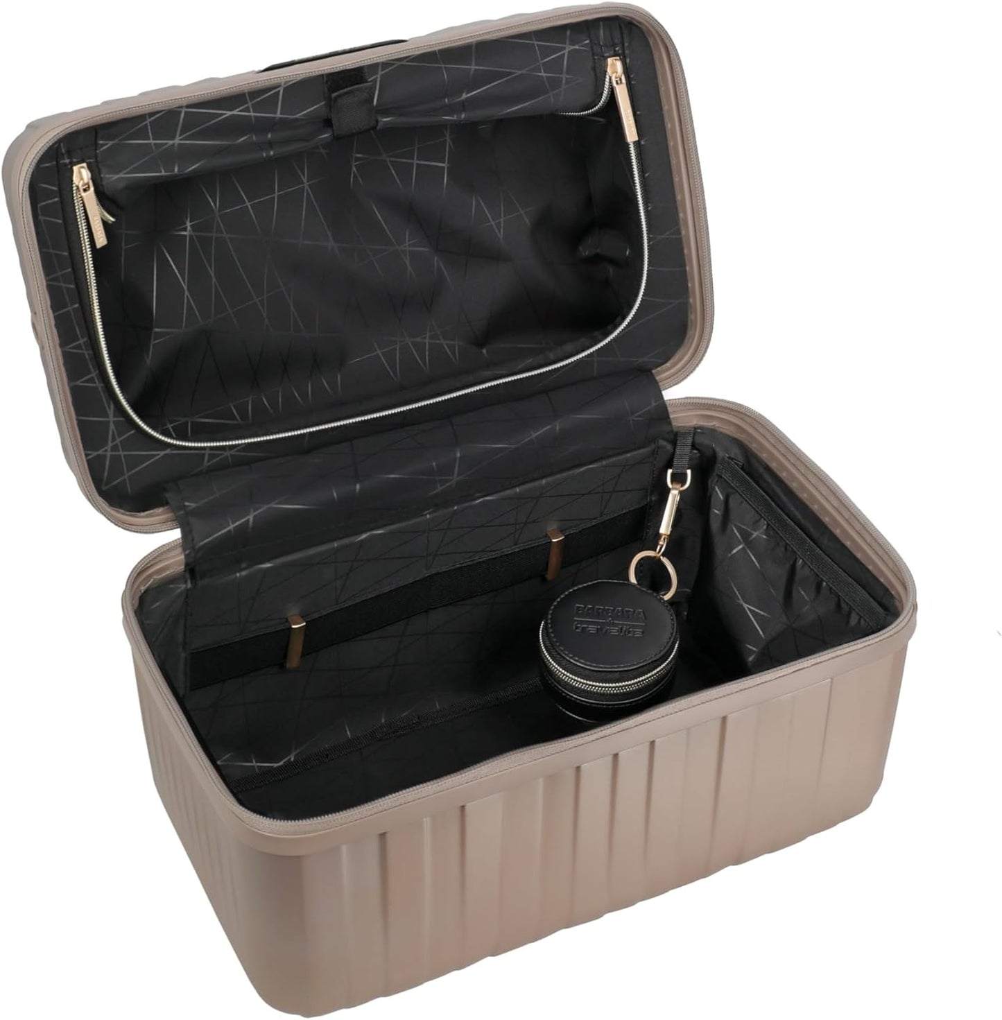 Beautycase mit Organizer & Schultergurt, Mehrfarbig Beautycase