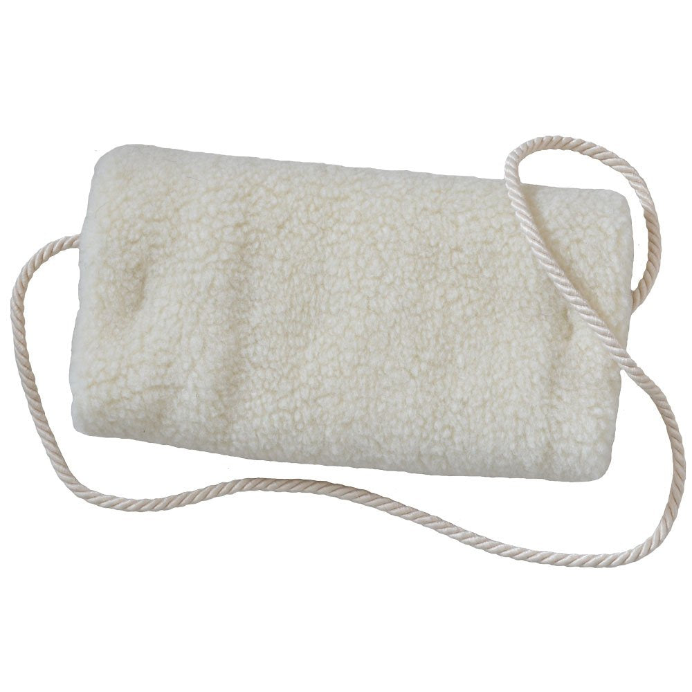 Schafwoll-Muff, Wollweiss