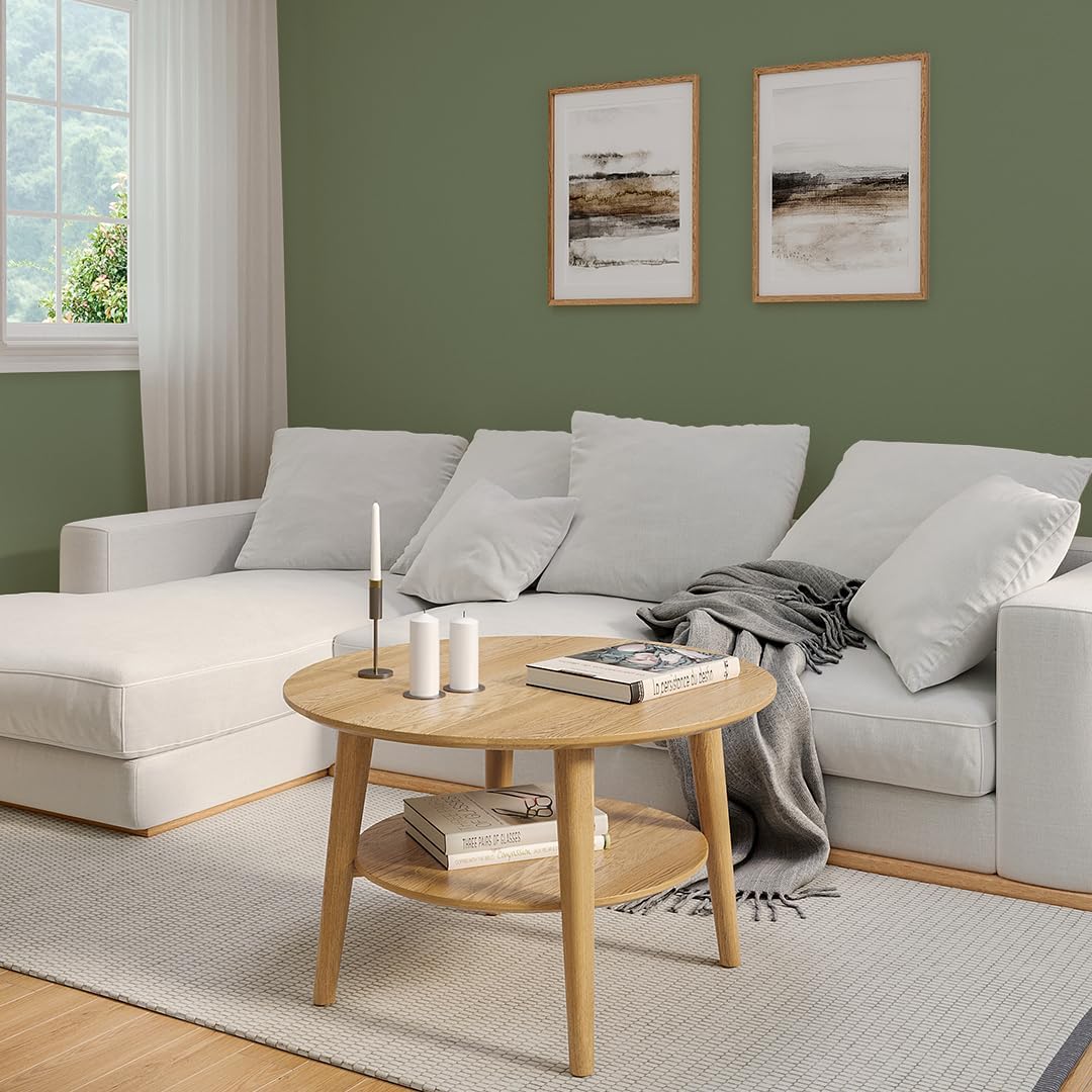 Runder Couchtisch, Natur rund