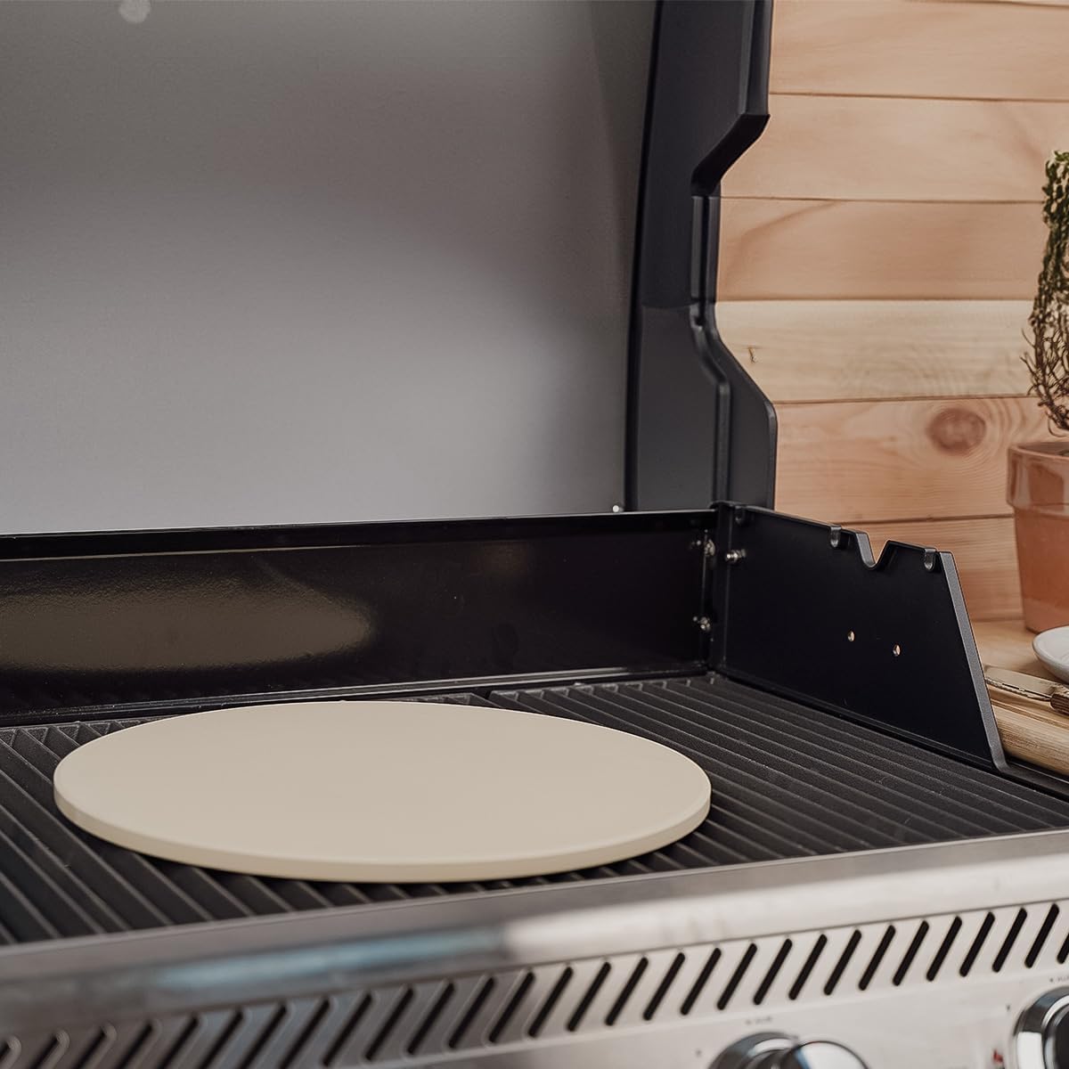 Pizzastein für Backofen & Grill, Ø 36,5cm