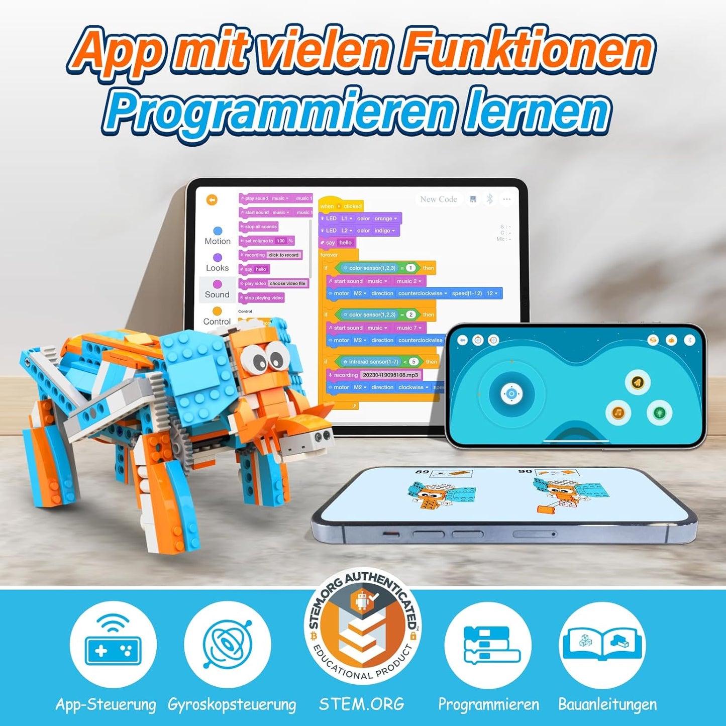 Robot S 10-in-1 Roboter mit App-Fernbedienung, Robot S
