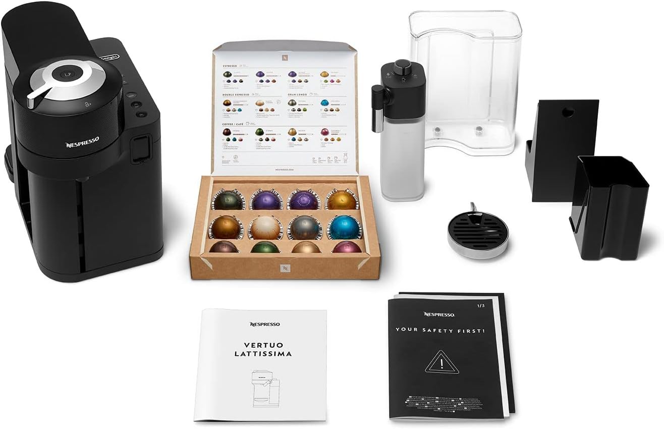 Nespresso Vertuo Lattissima, ohne Bundle Schwarzz