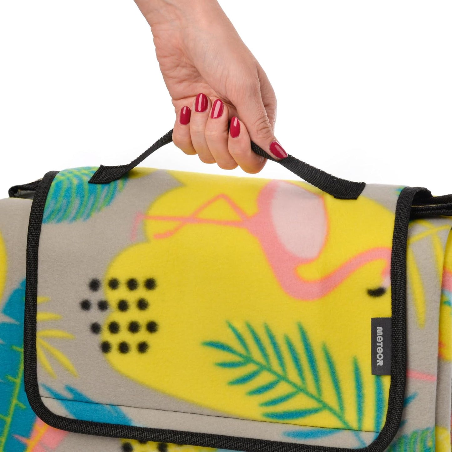 Extra grosse wasserdichte Picknickdecke 175x200 cm, 175x200 cm Tropics