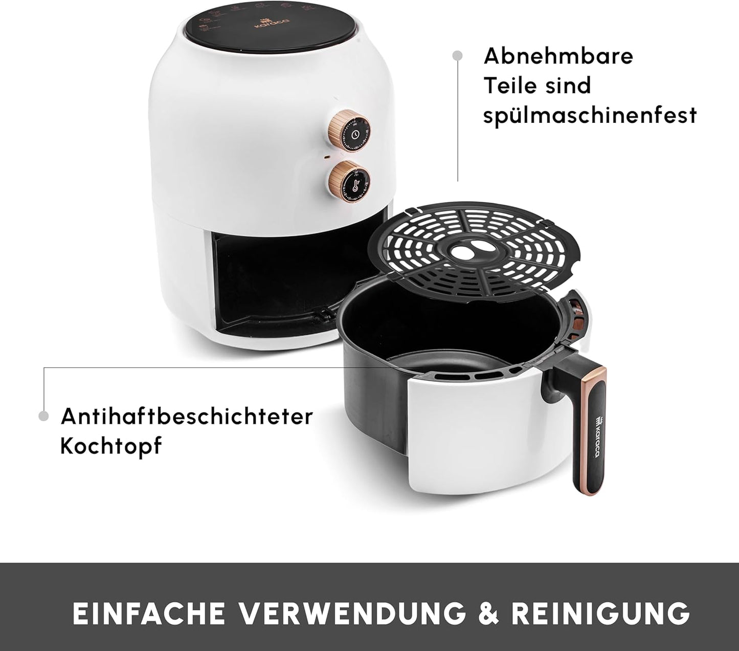 Heissluftfritteuse - Multifry, Weiss