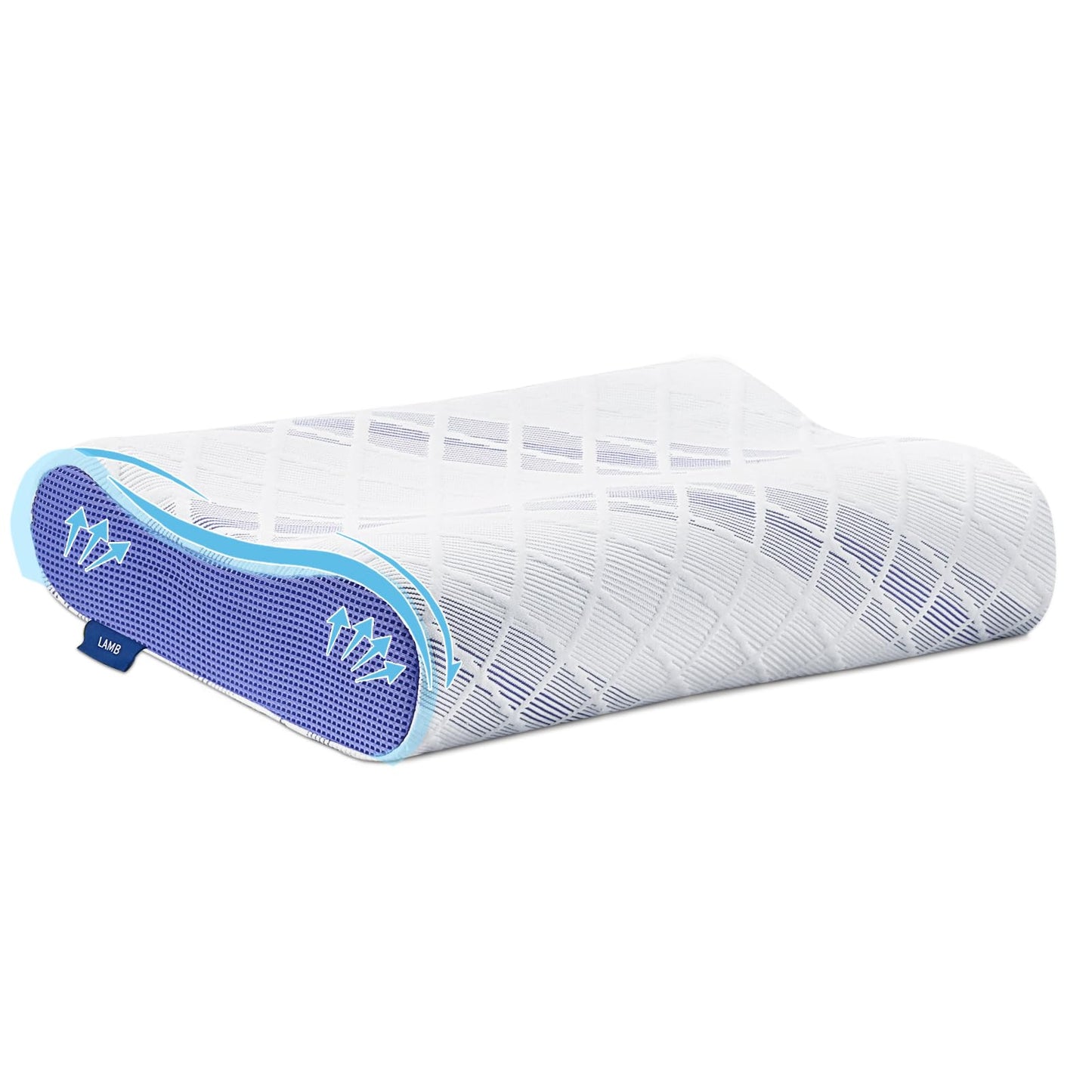 Höheneinstellbares Memory Foam Nackenstützkissen