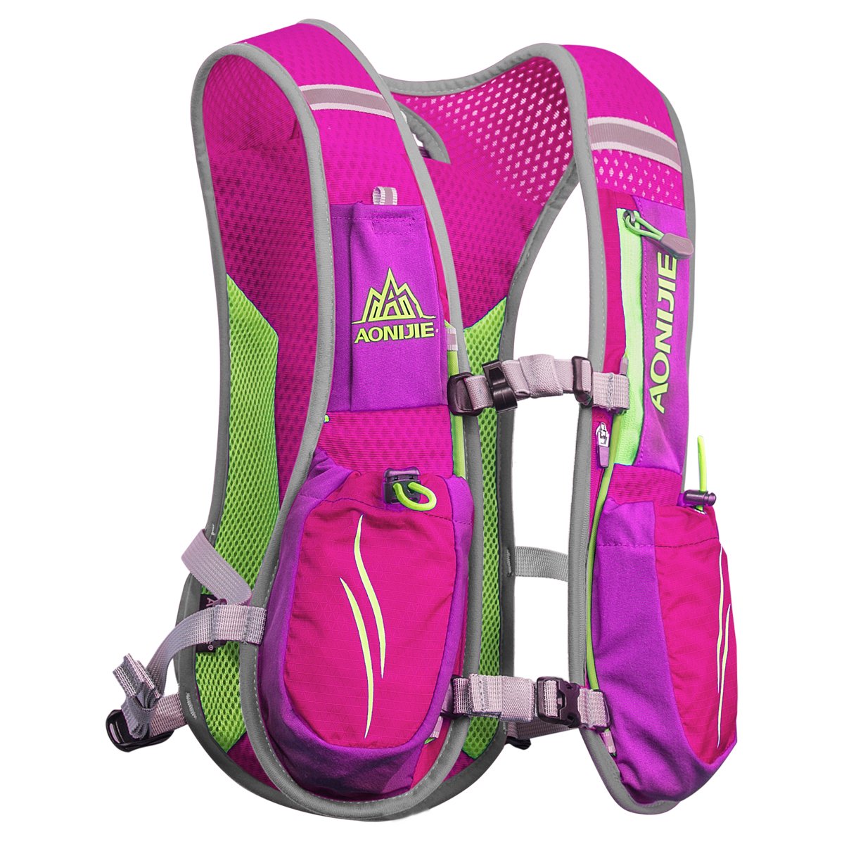 Trinkrucksack für Outdoor-Sport & Trailrunning, rosarot (ohne zwei flaschen)