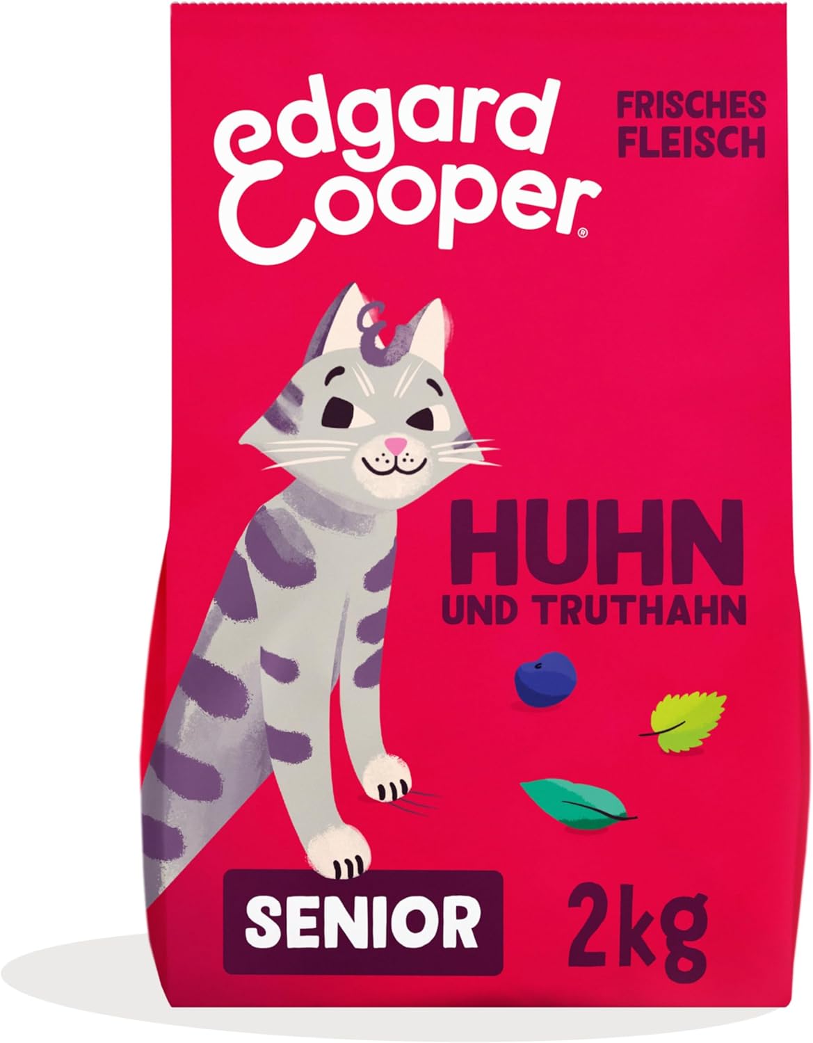 Katzenfutter trocken, Senior - Truthahn & Huhn, 2 kg (1er Pack)