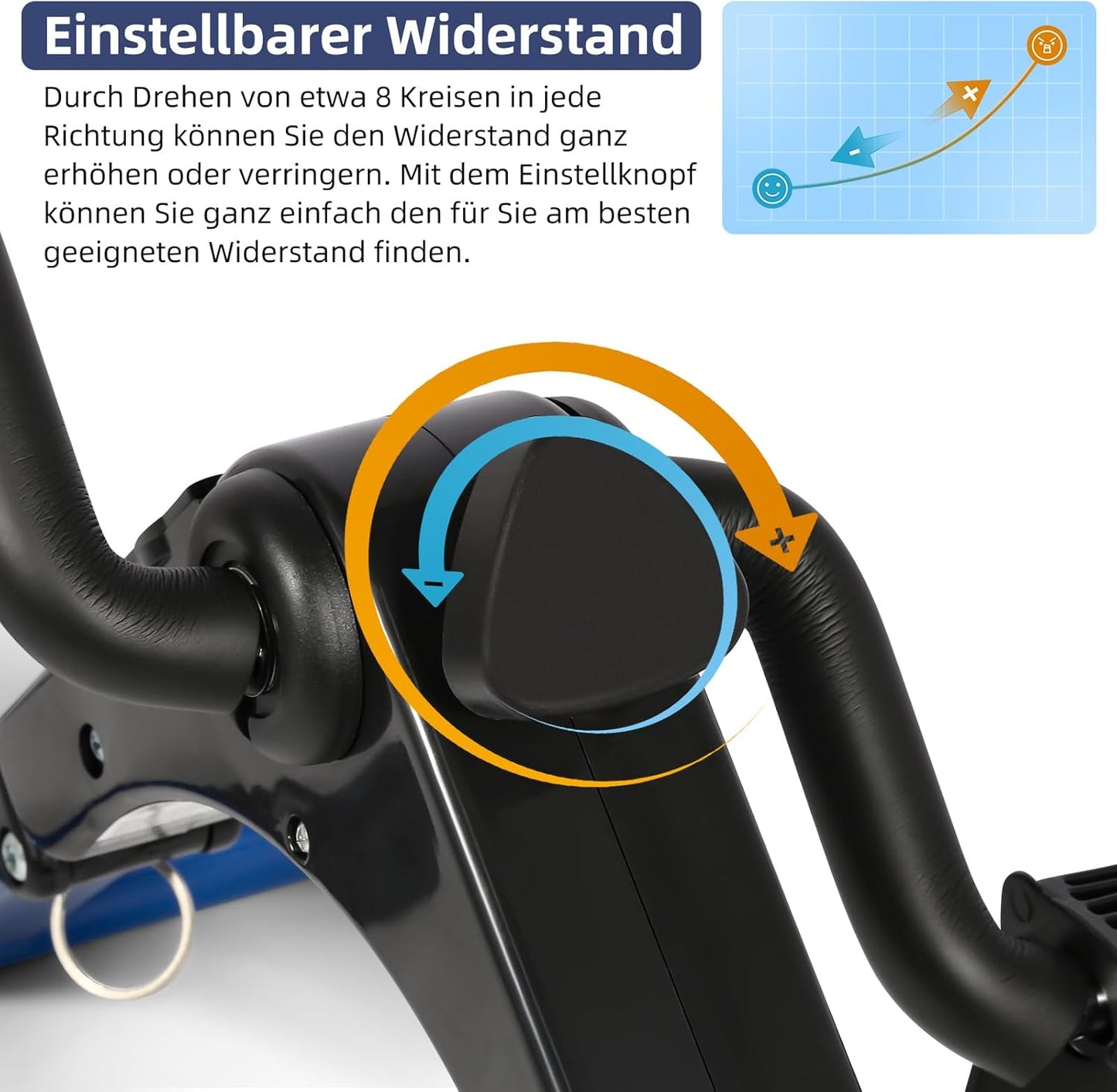 Mini Heimtrainer X1225 für Arm- und Beintraining, X1225