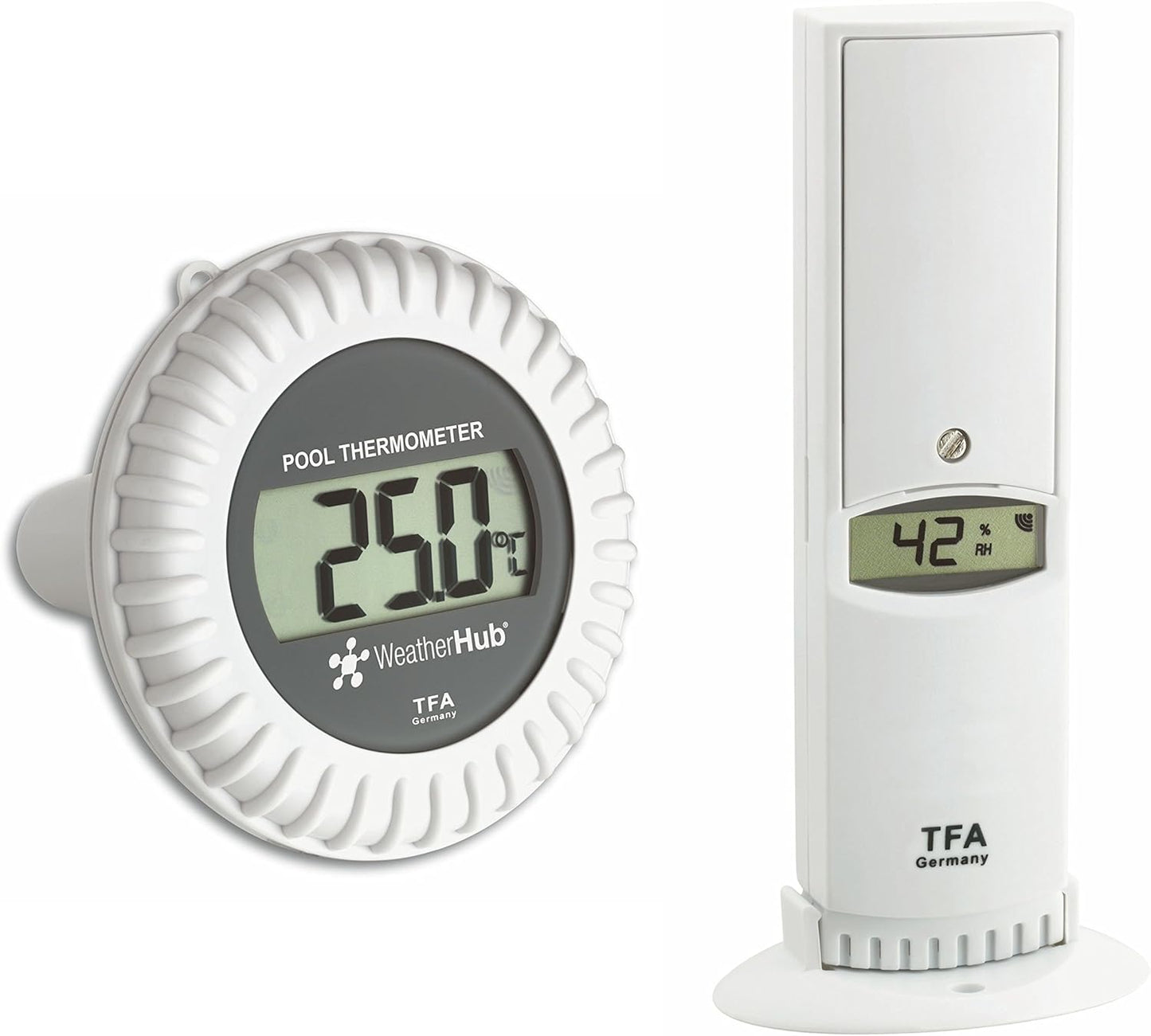 Weatherhub Thermo-Hygro-Sender mit Poolsender, Thermo-Hygrometer
