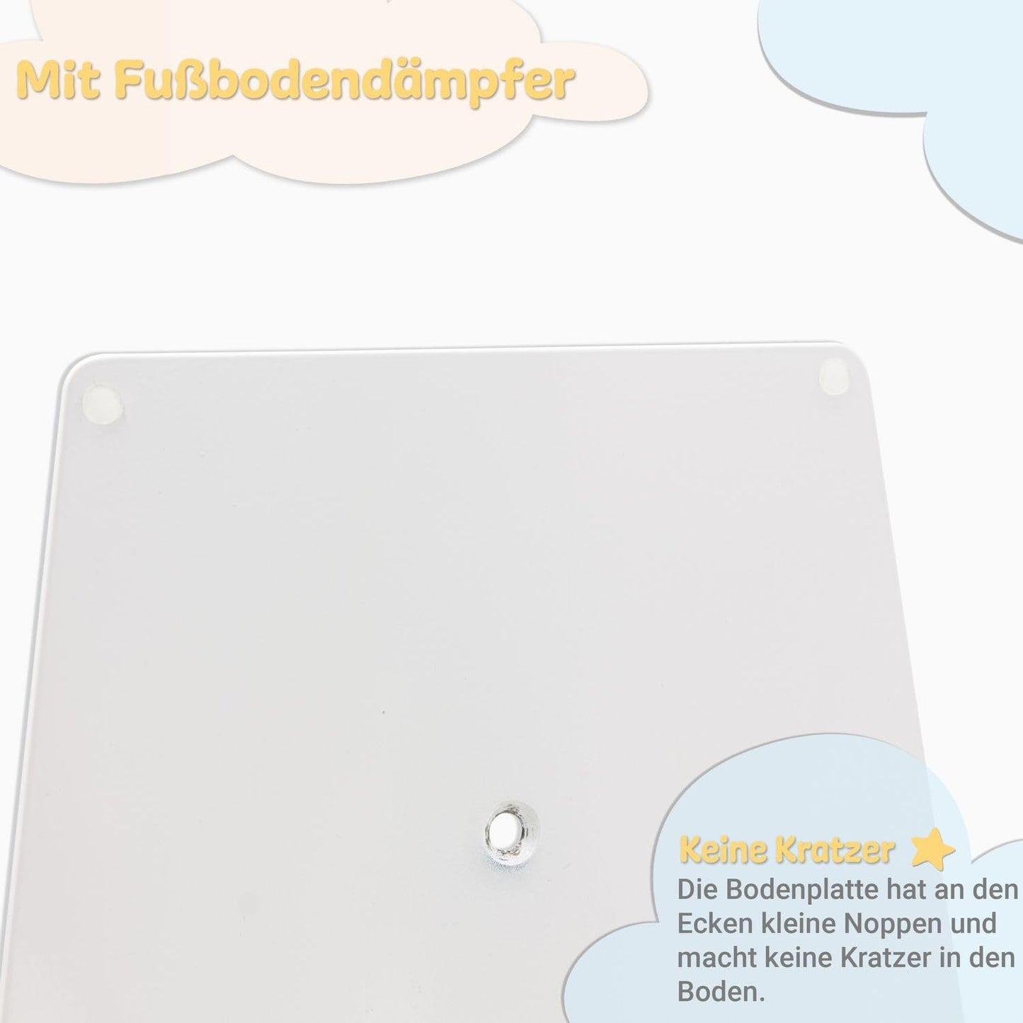 Freistehende Himmelstange für Babybetten, stehend stangen weiss