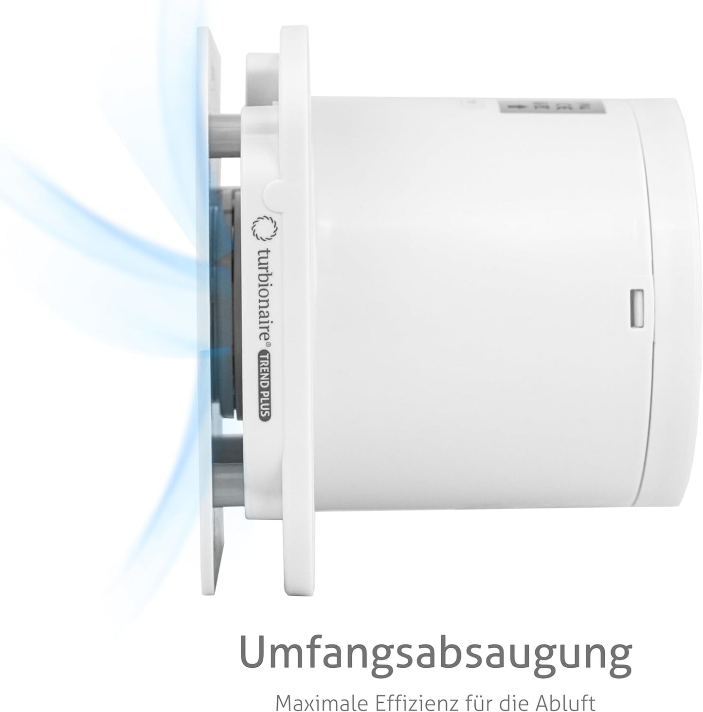 Badlüfter Trend Plus mit Fernbedienung, Mattweiss 120mm