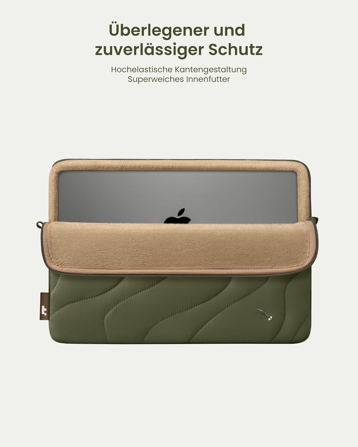 Gesteppte Laptop-Hülle, 13 Zoll für MacBook Air/Pro Grünflächen