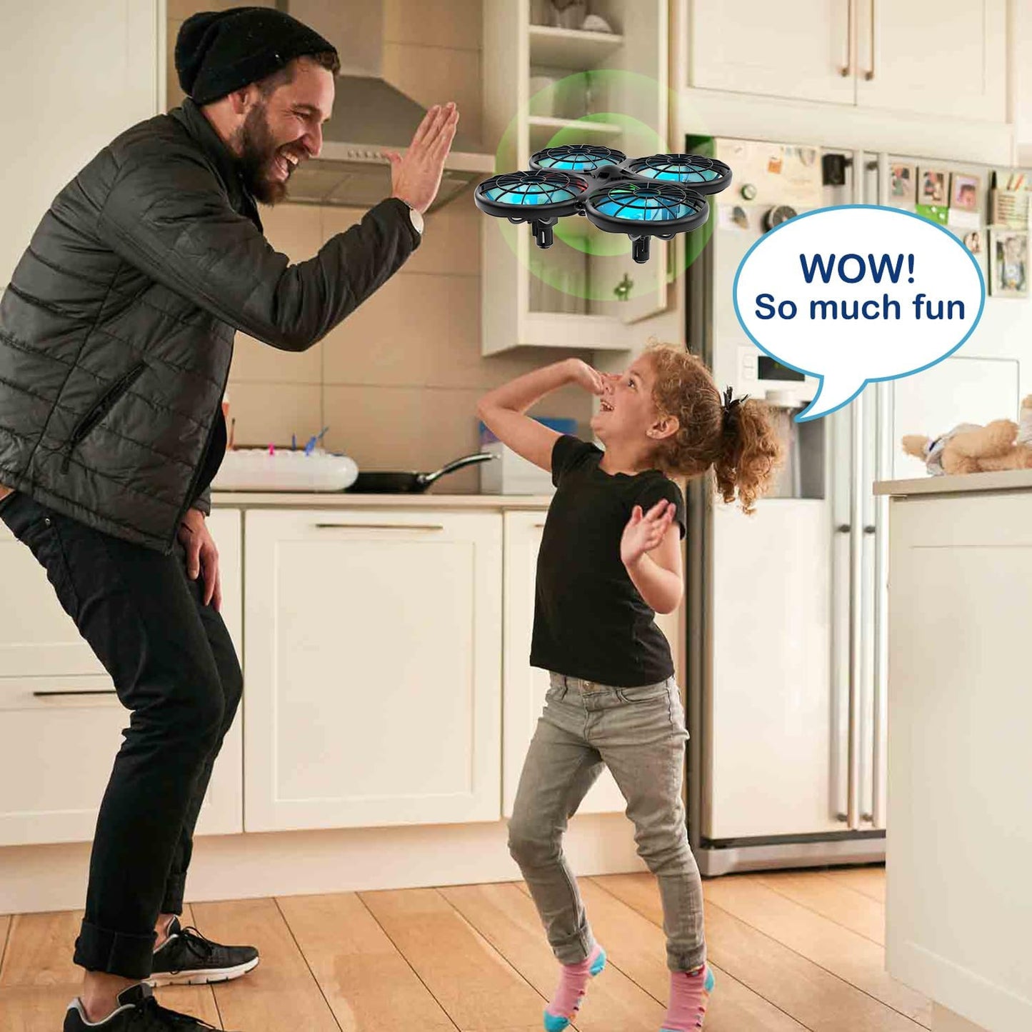 Mini Drohne für Kinder mit Antikollisionstechnologie, 1. Blau