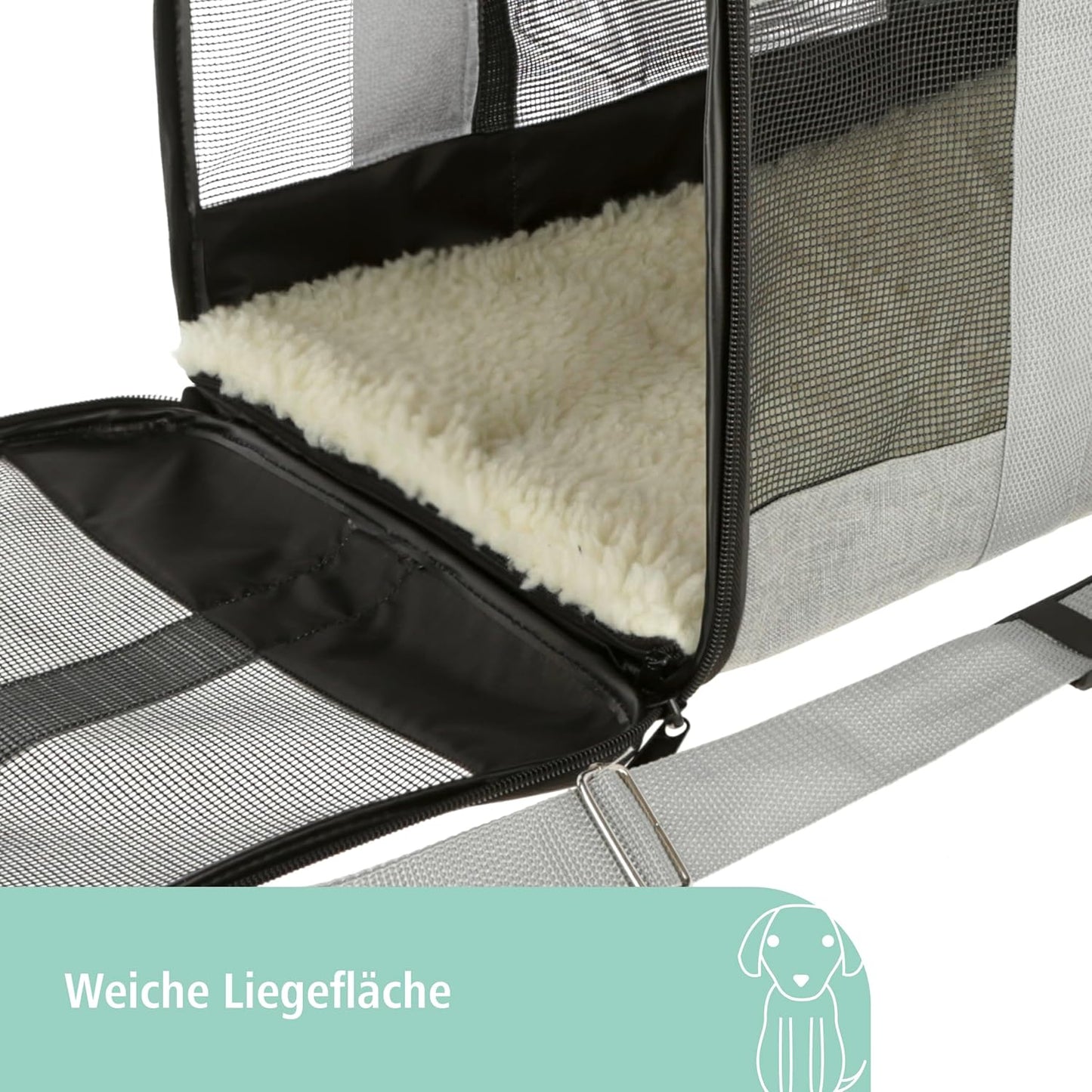 Tragetasche Casual, Grau L 41 x B 29 x H 28 cm
