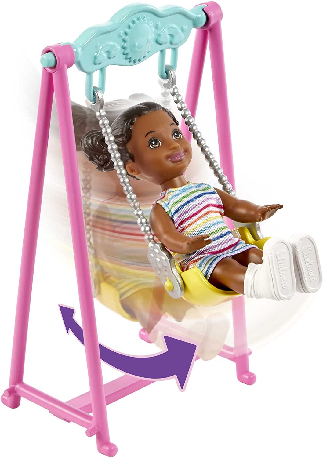 Barbie Skipper Babysitters Inc. Hüpfburg mit Skipper, Kleinkind und Zubehör, Kulisse, Einzeln