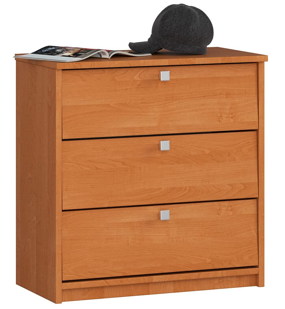 Schuhschrank mit 3 Klapptüren, Erle