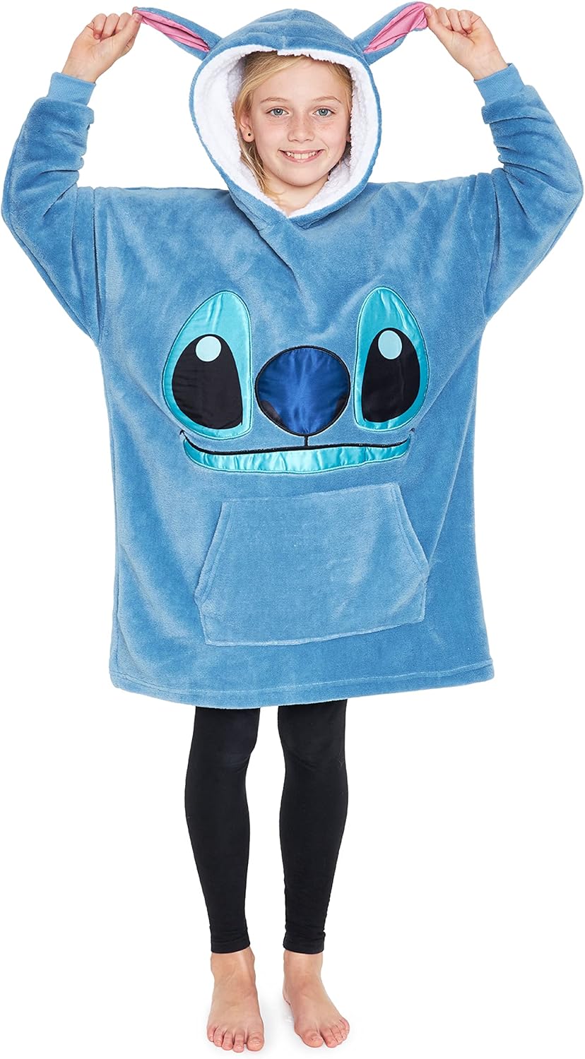 Decken-Hoodie Stitch, Einheitsgrösse Blau Stitch