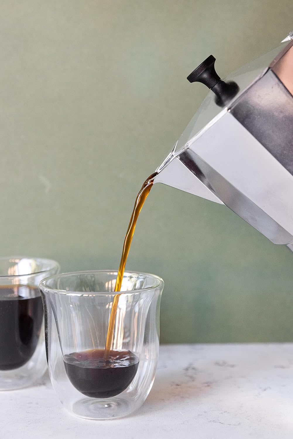 Venice Espressokocher, Silberfarben Six Cup