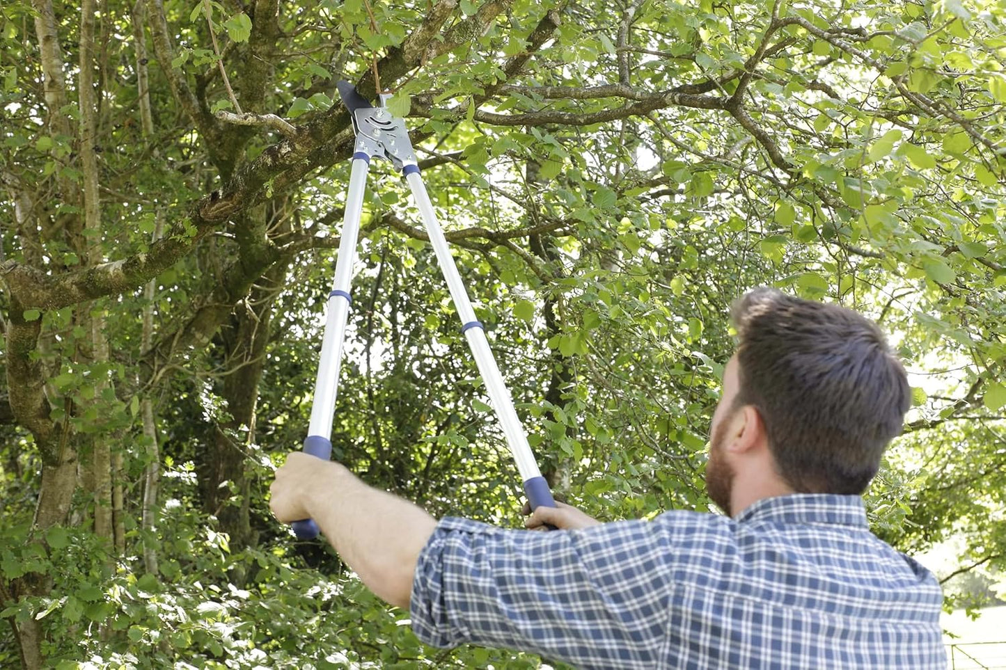 8290RS Teleskop-Ratschen-Amboss-Astschere, Robuste Teleskop-Astschere