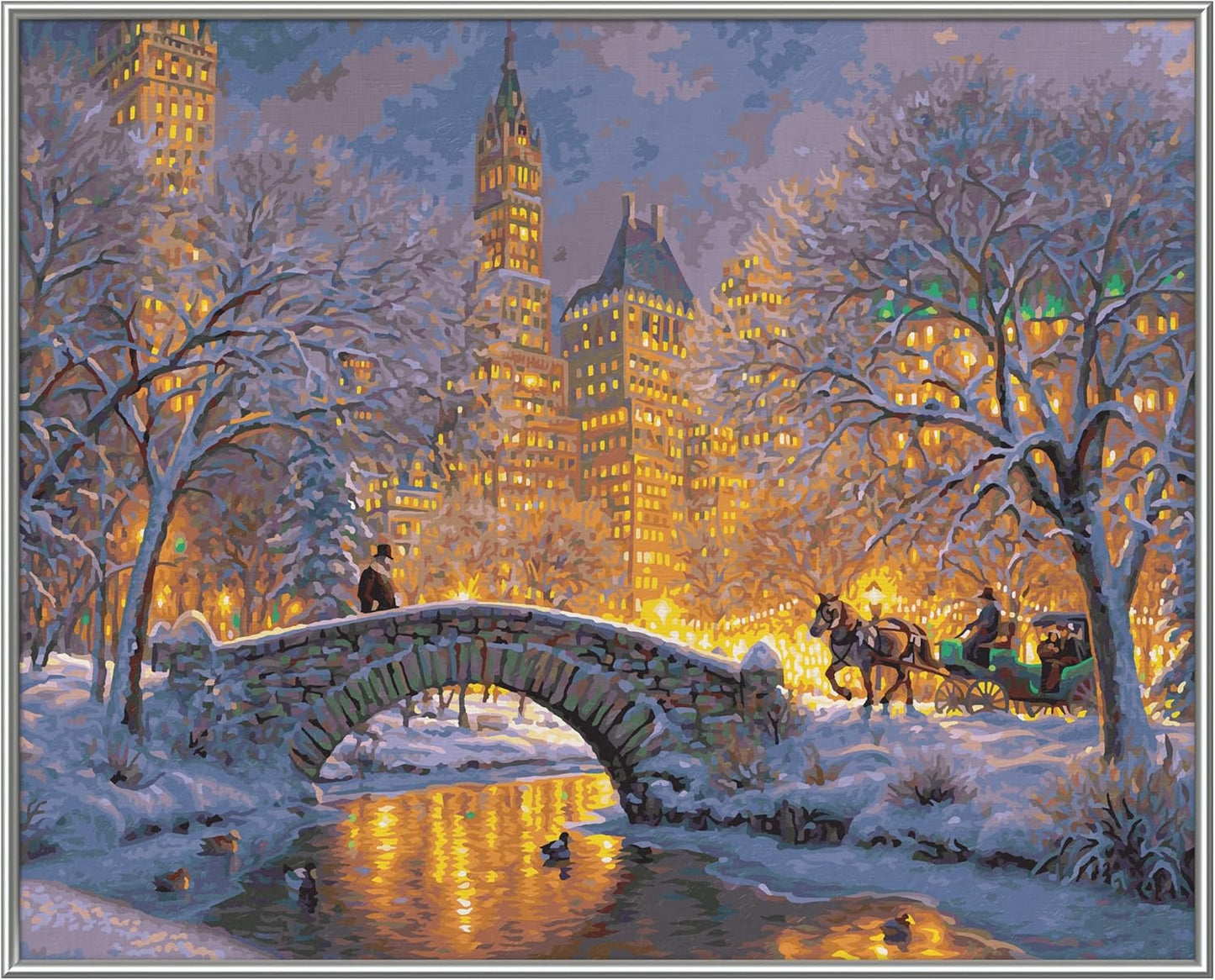 Malen nach Zahlen - Stille Nacht im Central Park