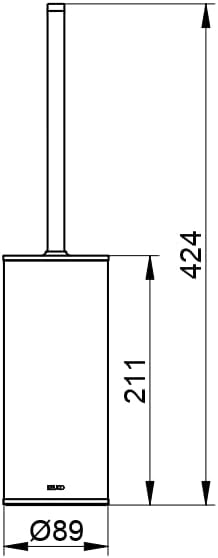 Toilettenpapierhalter und WC-Bürstengarnitur Set, Holder and Brush Set