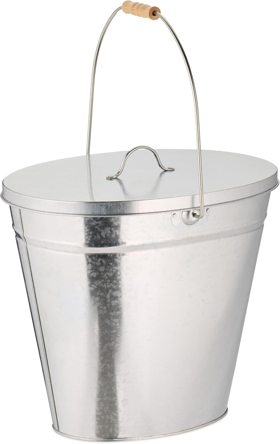 Ascheeimer mit Deckel, 12 l