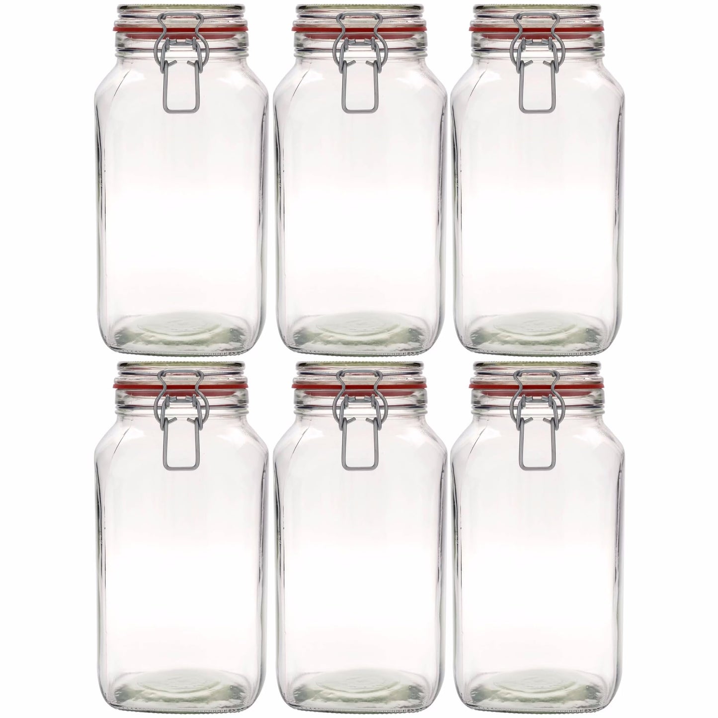 Drahtbügelgläser Set, luftdicht, 6