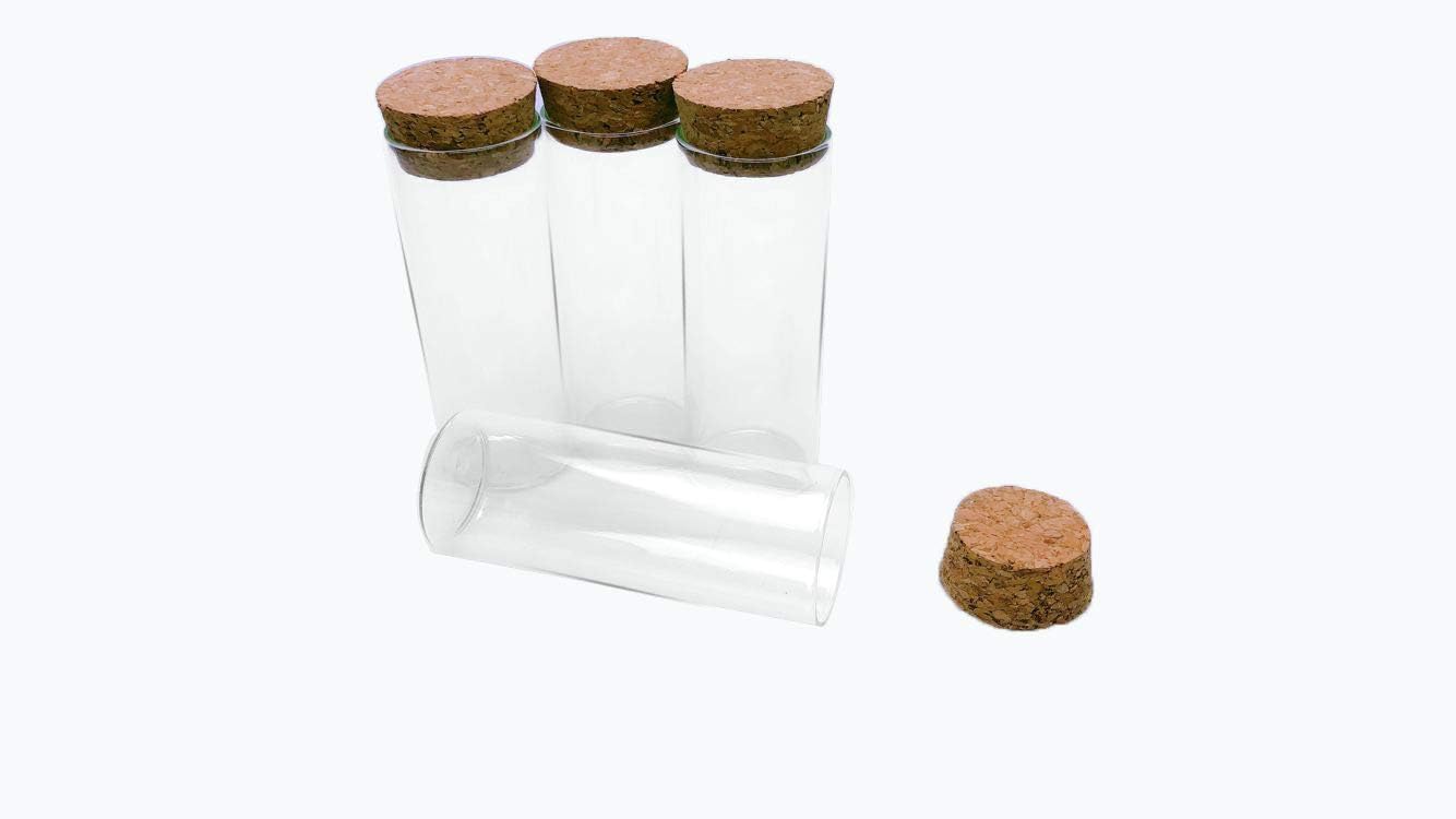 50 x Glasflaschen mit Korken, 50 / 40ml