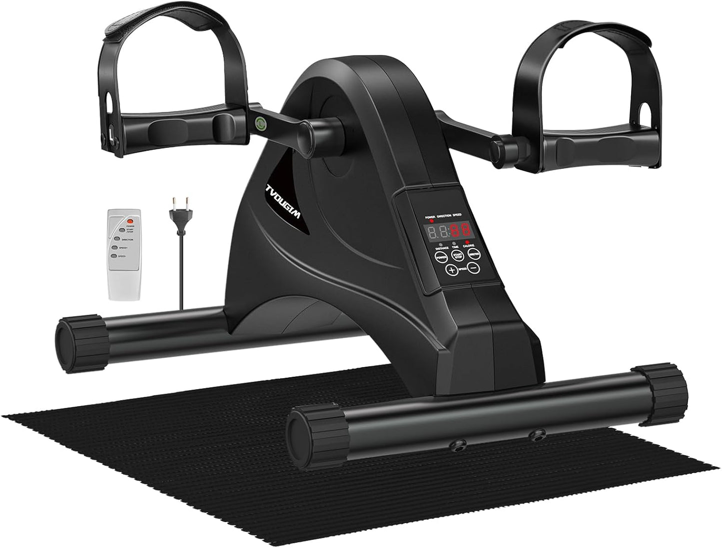 Pedaltrainer mit Motor & 6 Geschwindigkeiten, Schwarz