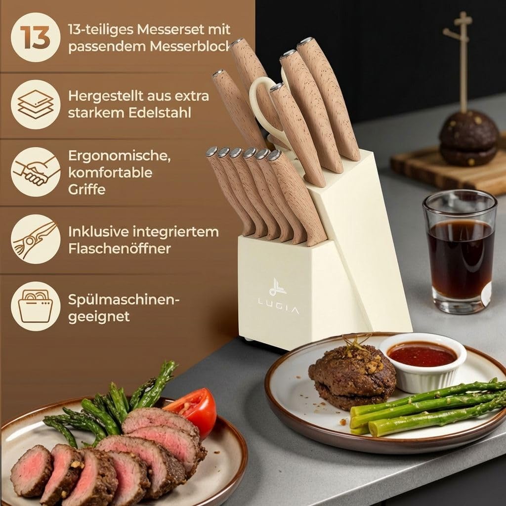 Messerset mit Block