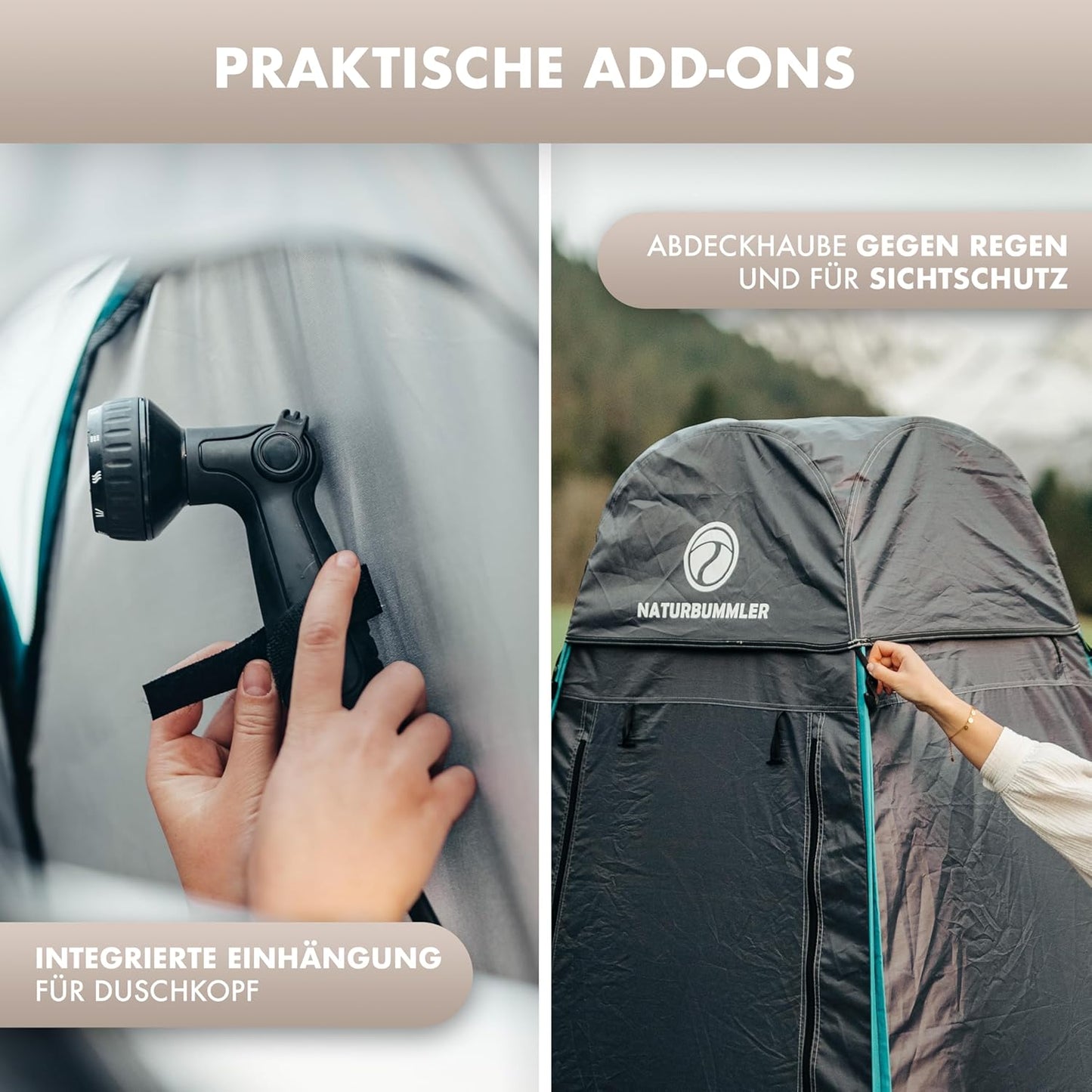 Pop-up-Duschzelt